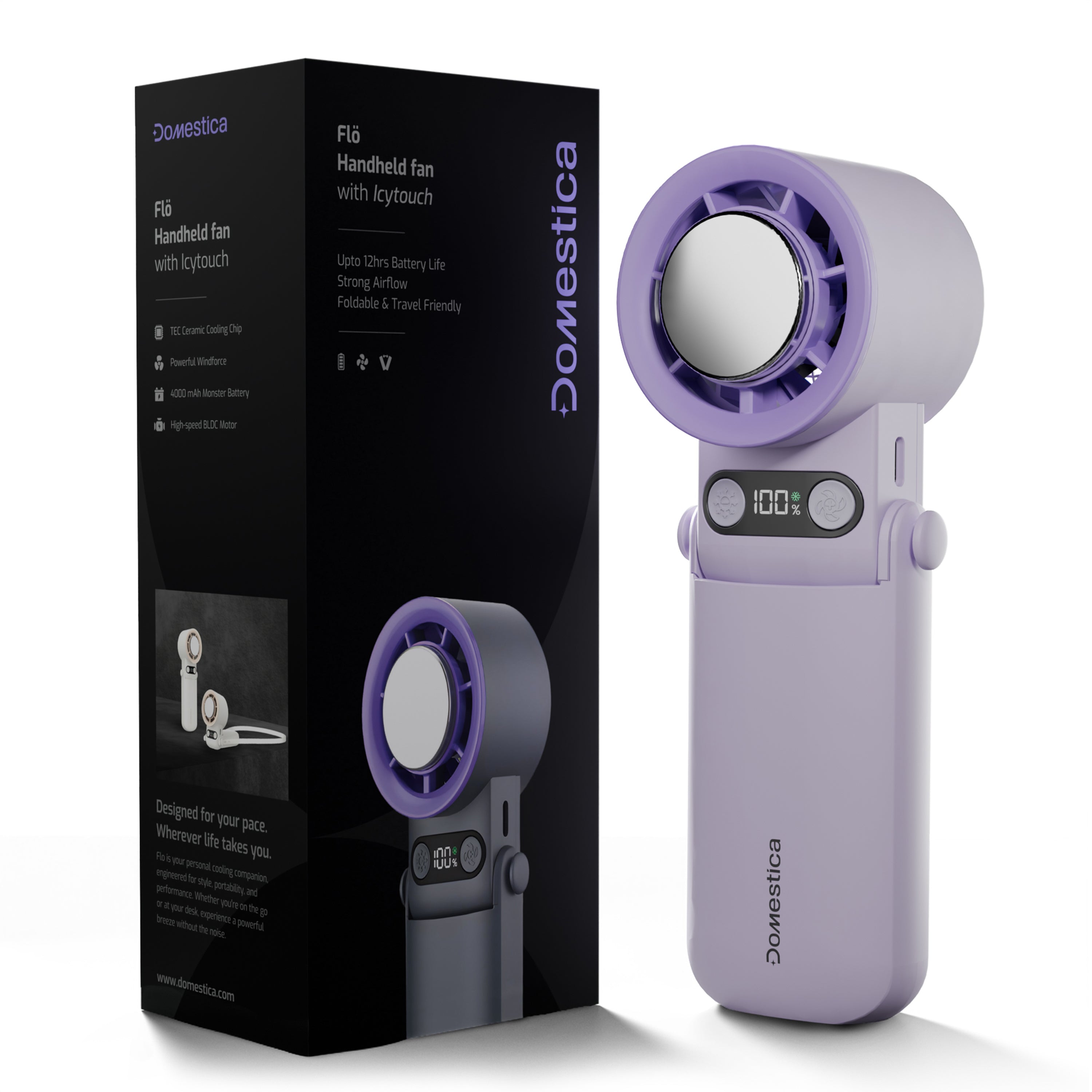 Flo Hand Fan with IcyTouch