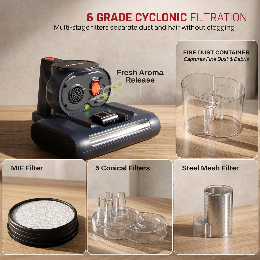 Dustro Handheld Mattress Vacuum Cleaner