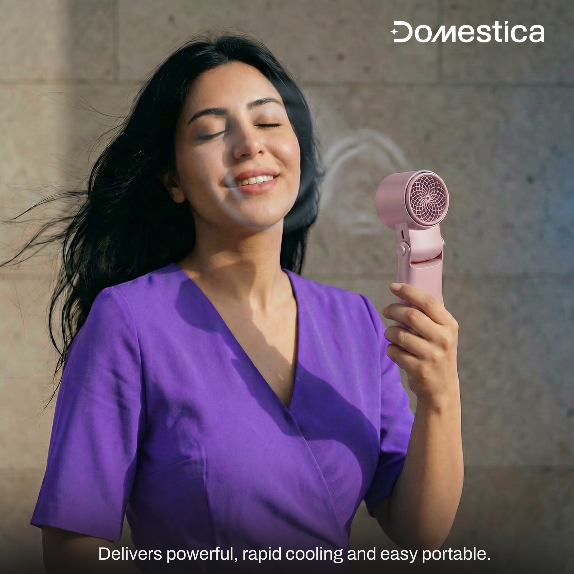 Flo Hand Fan with IcyTouch