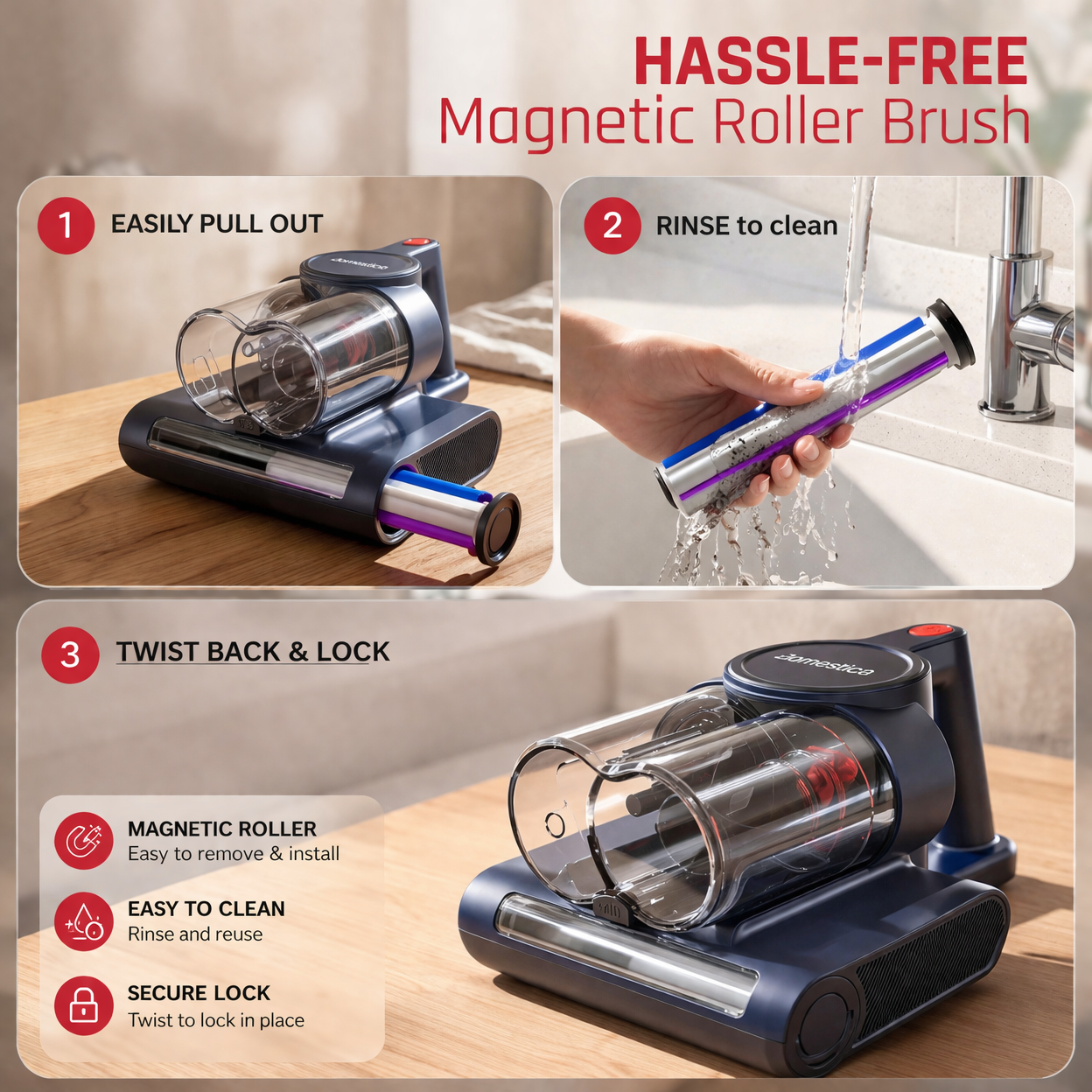 Dustro Handheld Mattress Vacuum Cleaner