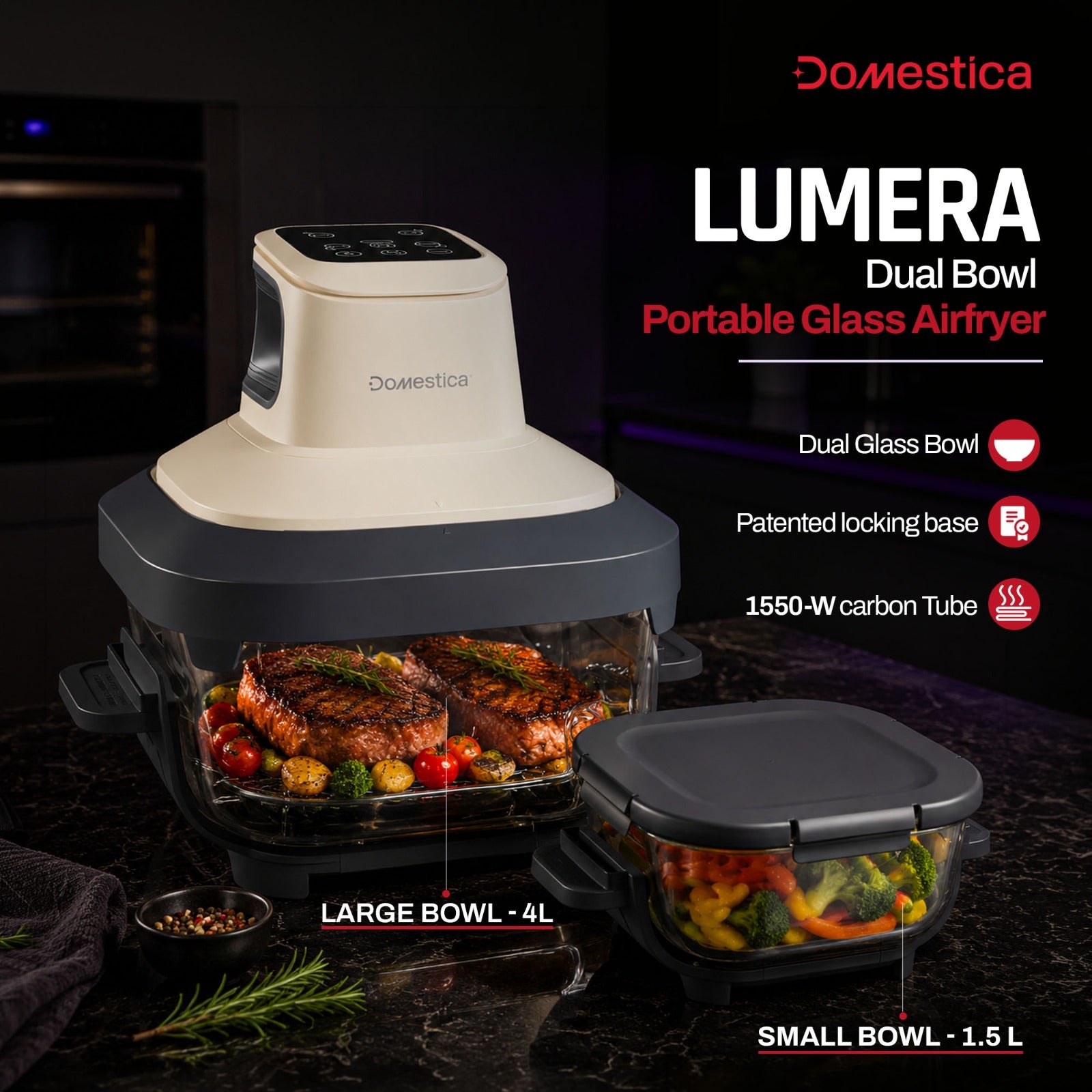 Lumera Air Fryer Oven with CarbonHeat™ Pro