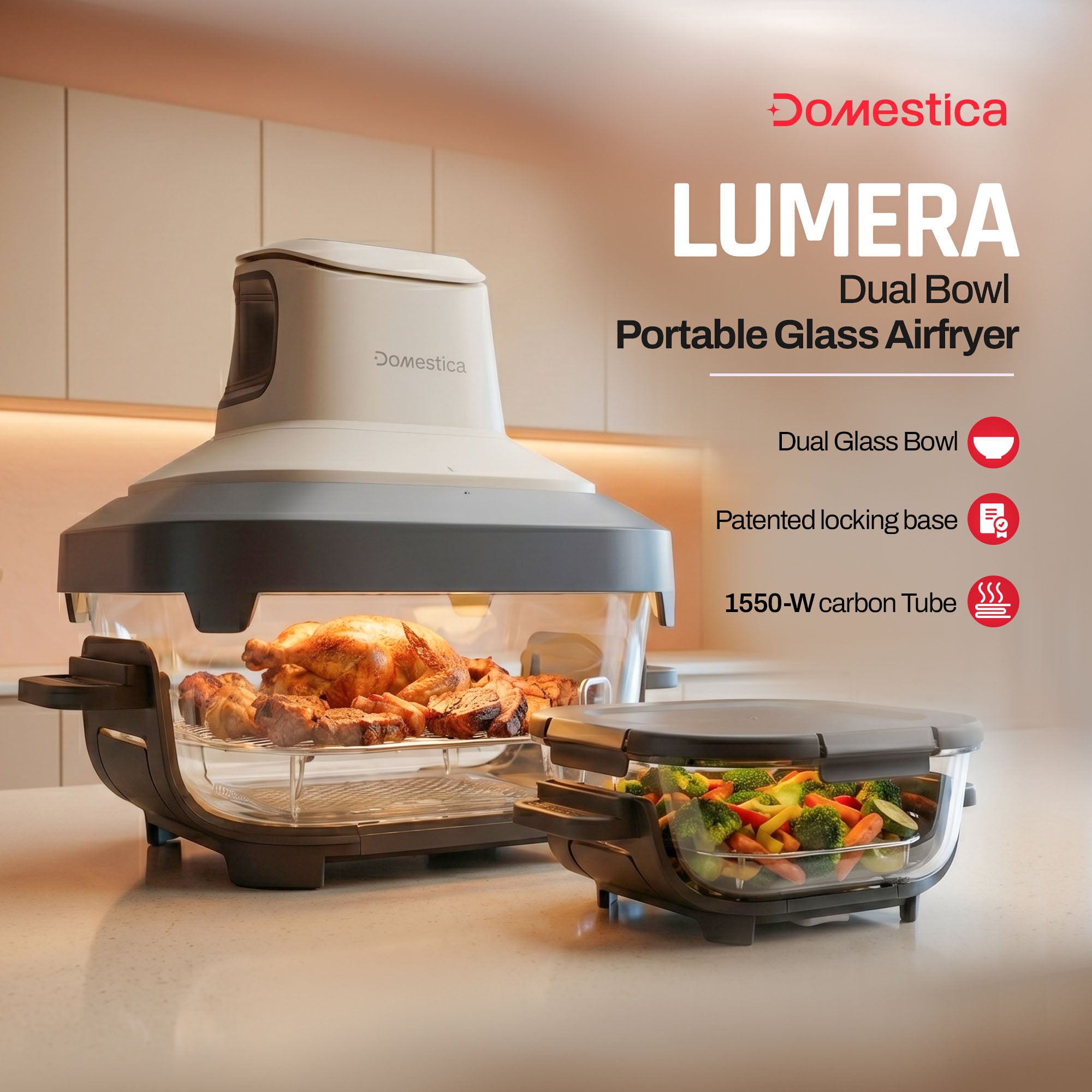 Lumera Air Fryer Oven with CarbonHeat™ Pro