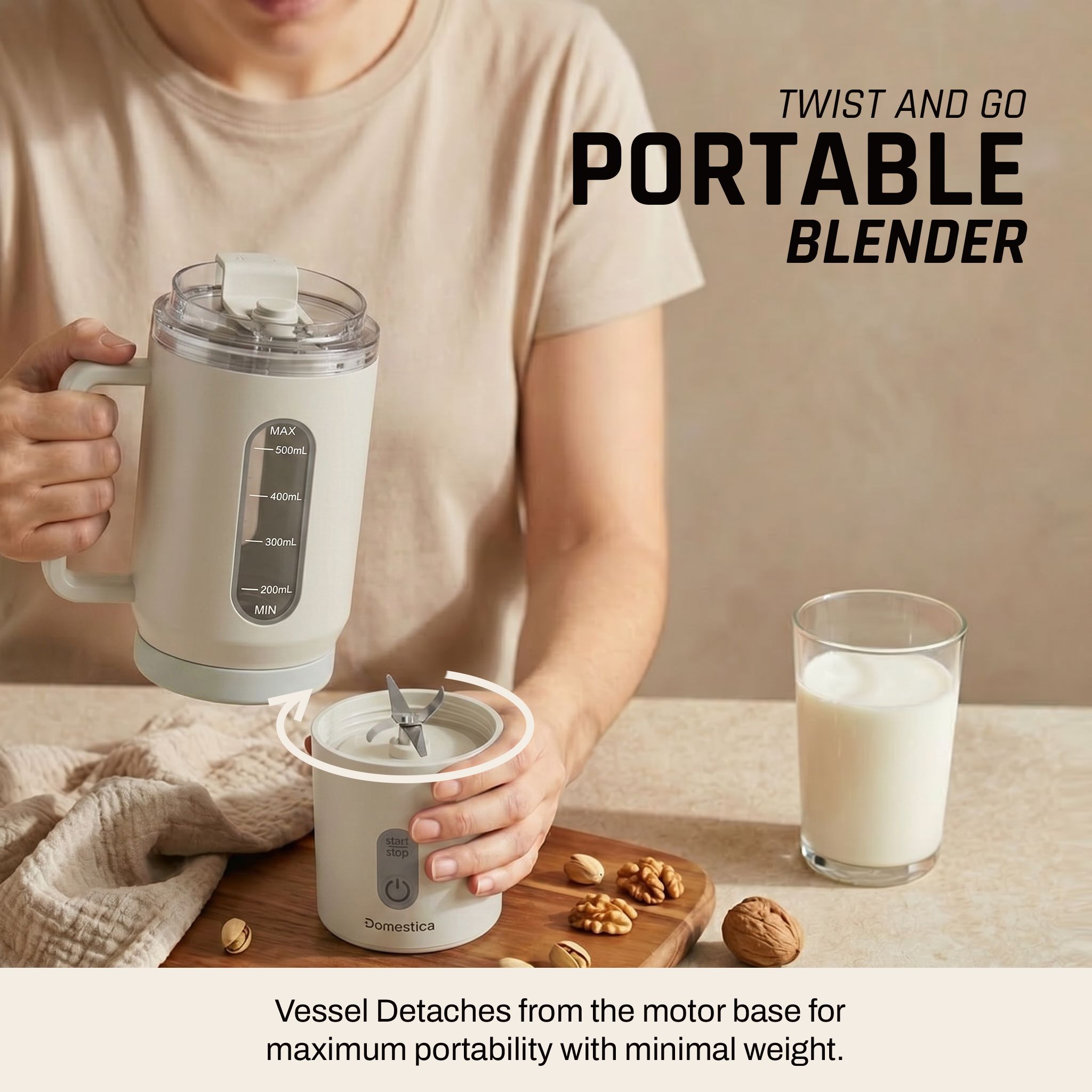 Blendo Portable Blender for Smoothie and Juices
