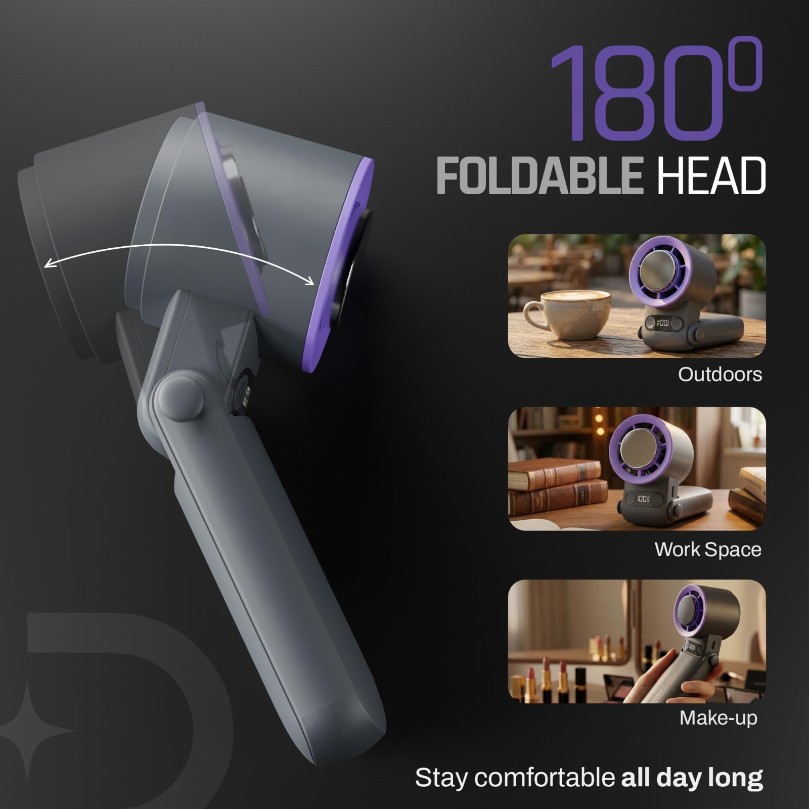 Flo Hand Fan with IcyTouch