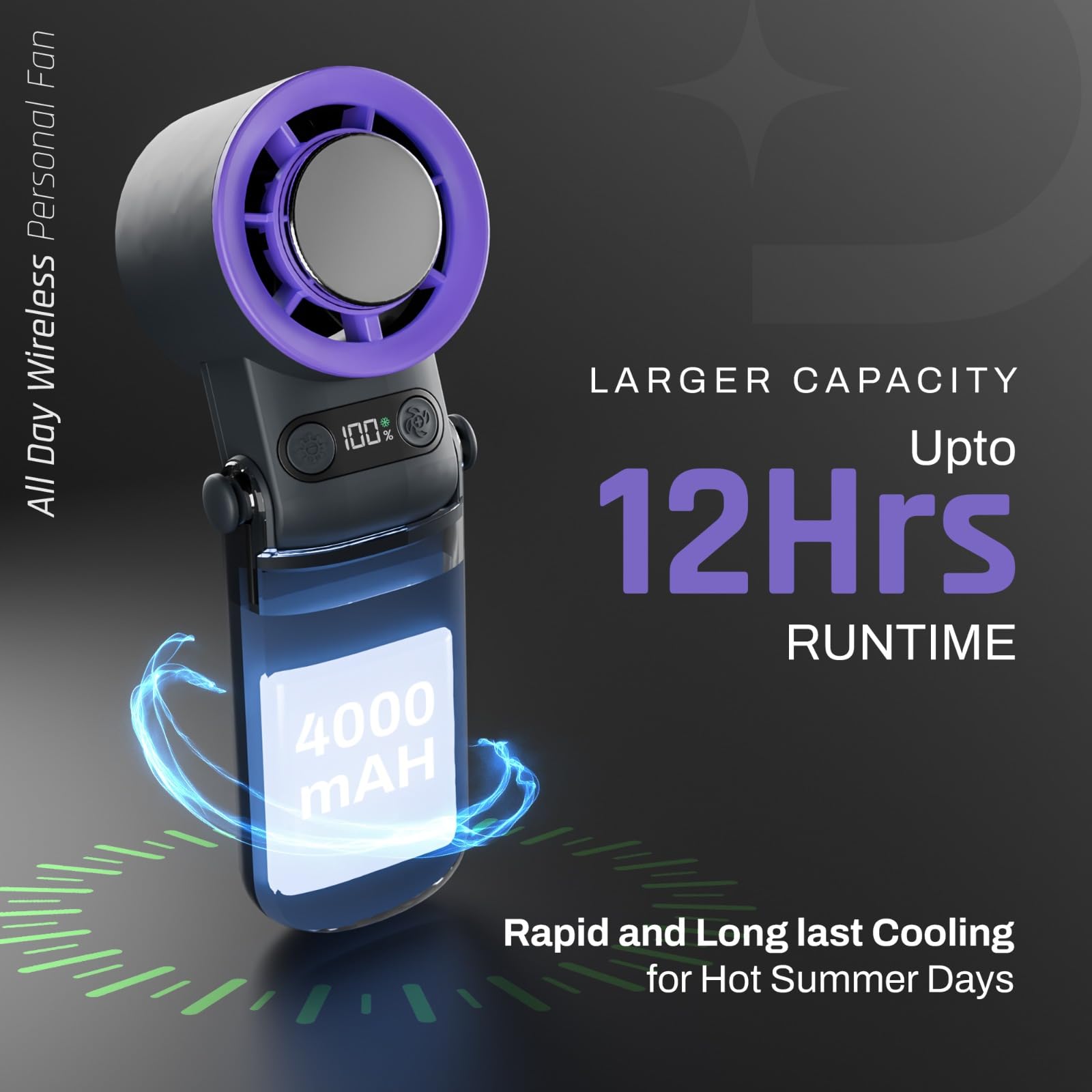 Flo Hand Fan with IcyTouch