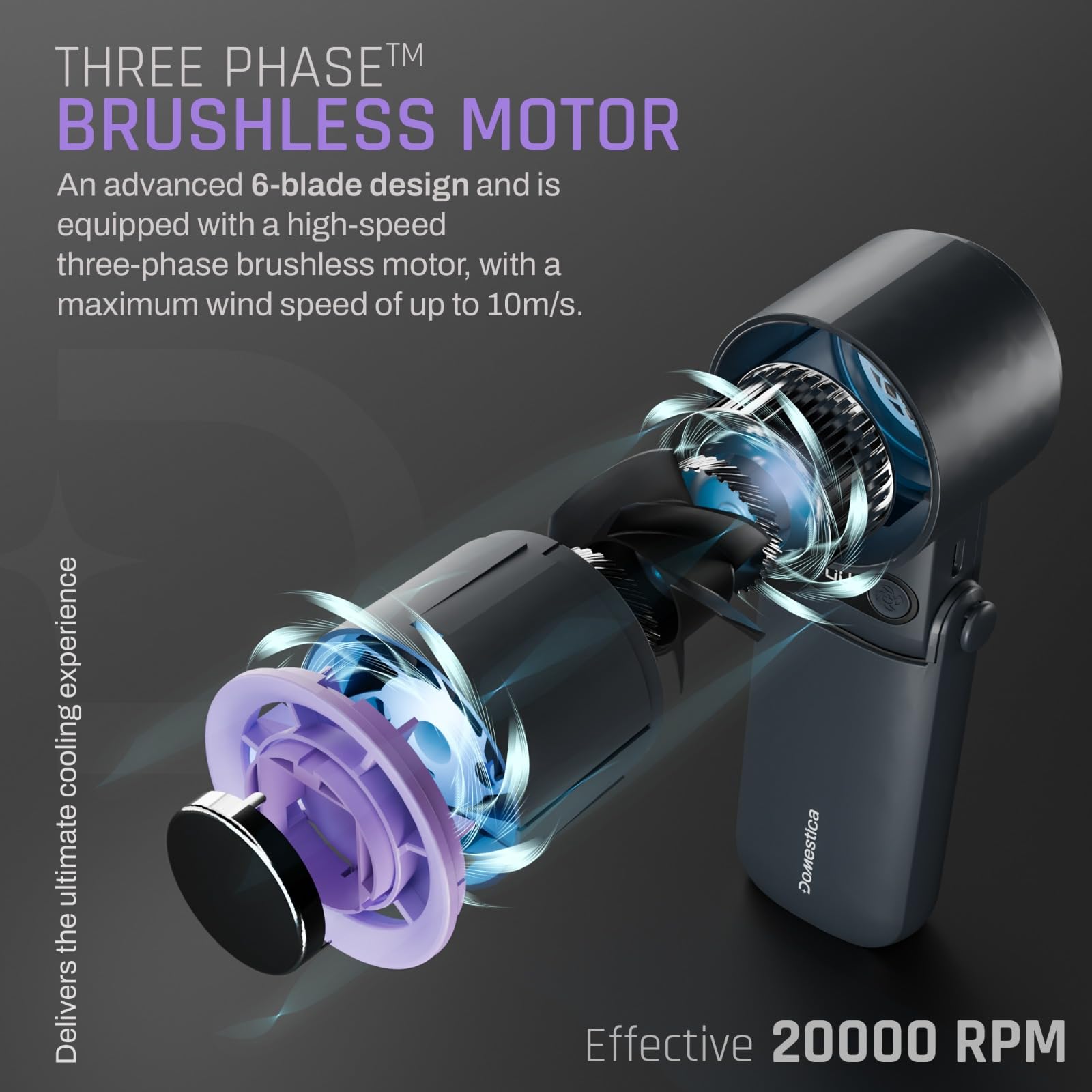 Flo Hand Fan with IcyTouch