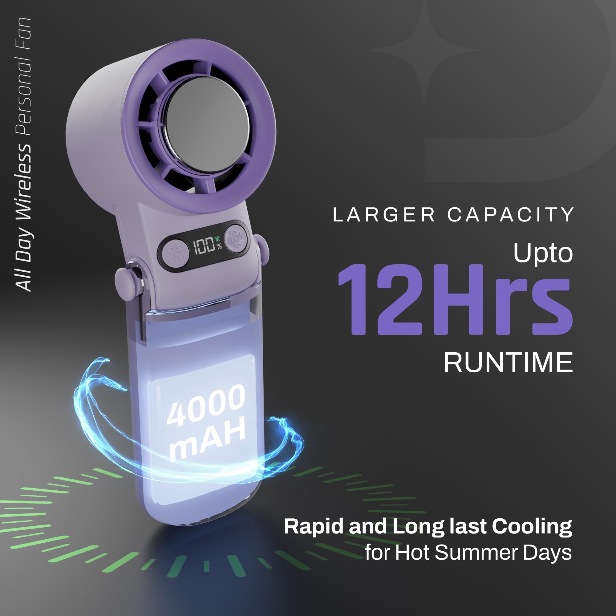 Flo Hand Fan with IcyTouch