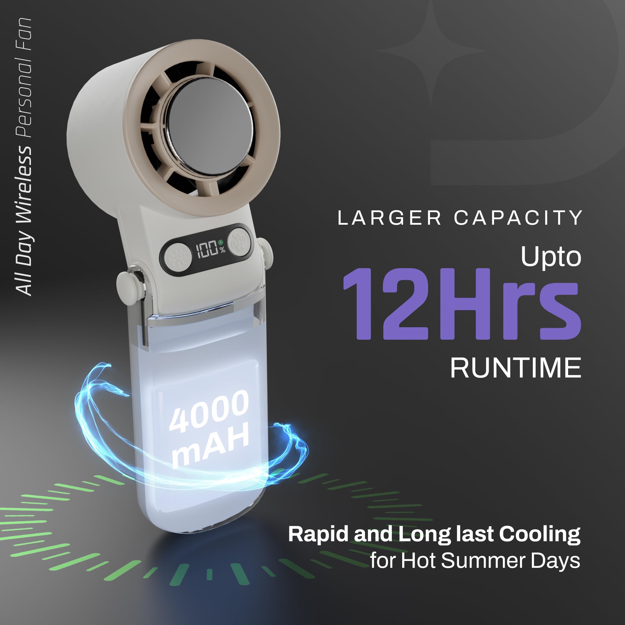 Flo Hand Fan with IcyTouch