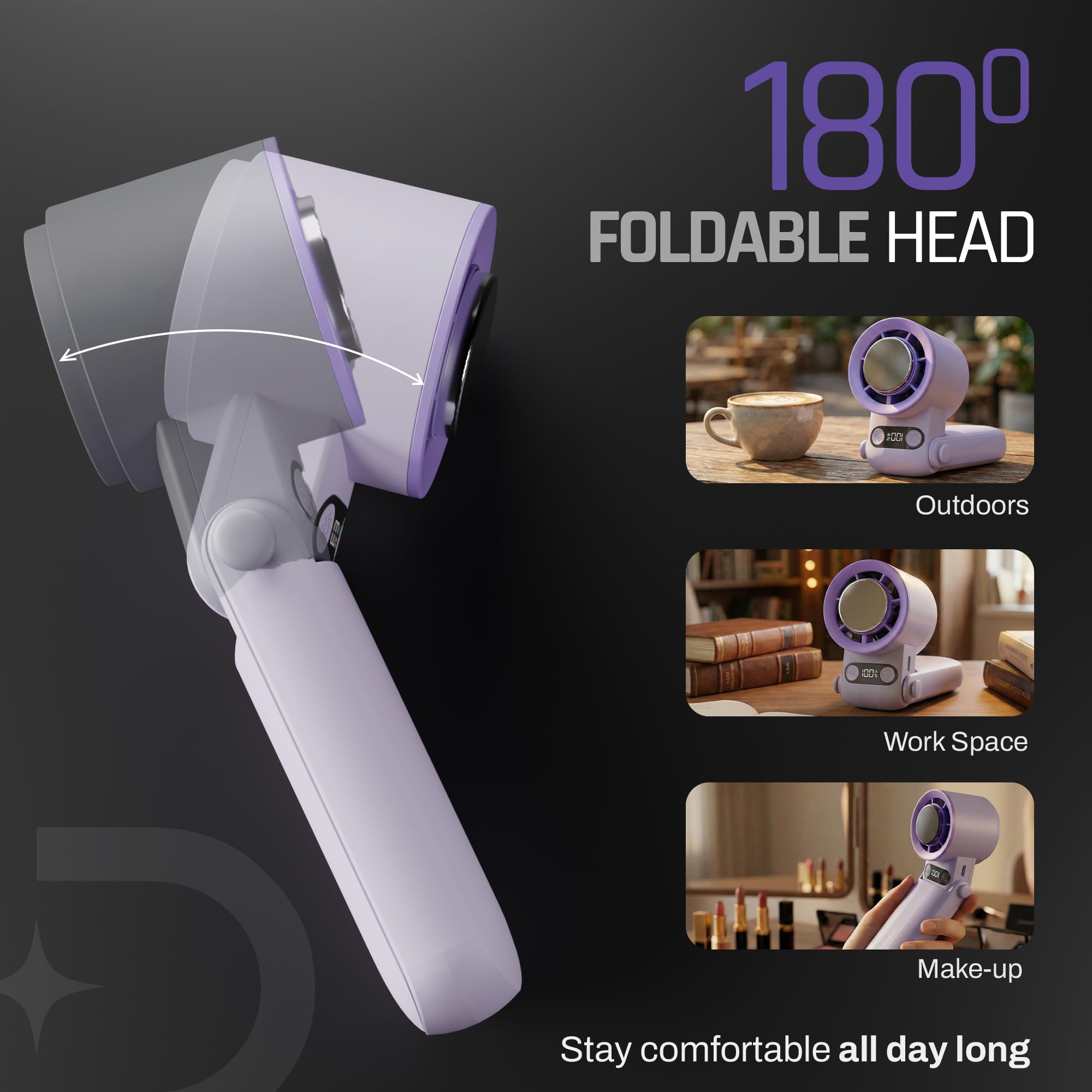Flo Hand Fan with IcyTouch