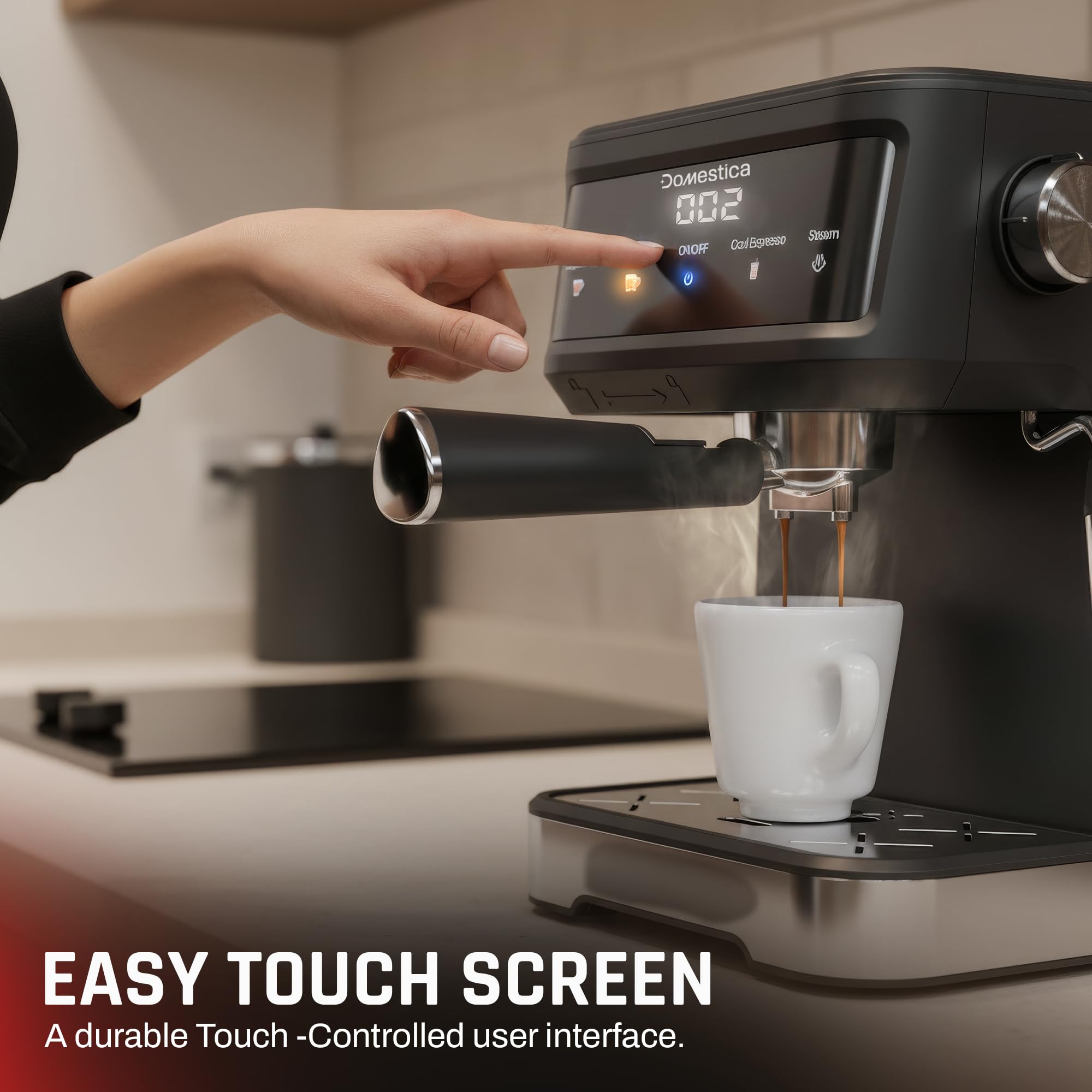 Brewcraft Pro Espresso Coffee Maker Machine 20 Bar