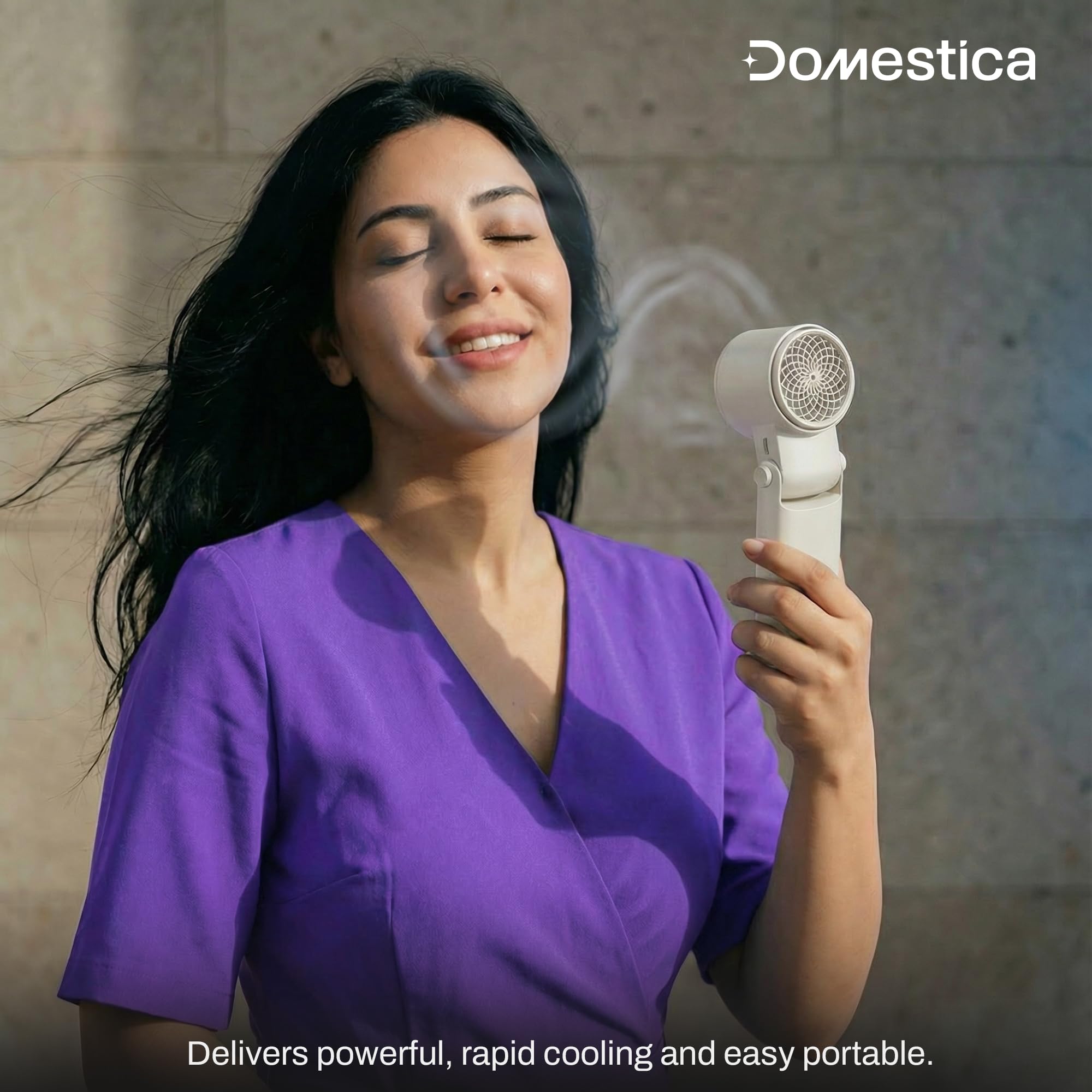 DOMESTICA Flo Hand Fan with IcyTouch