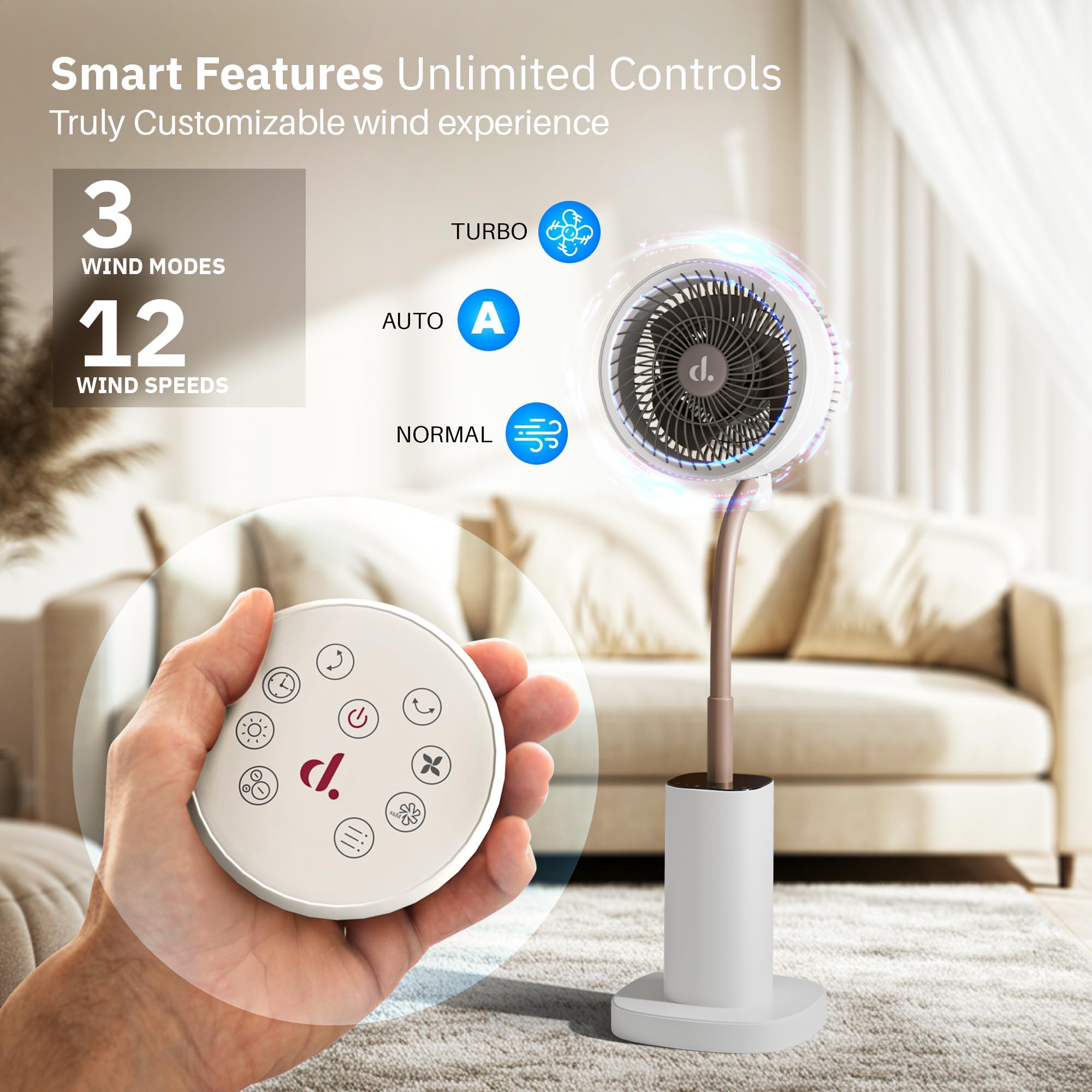 Domestica Breezo 3D Air Circulation Tower Fan