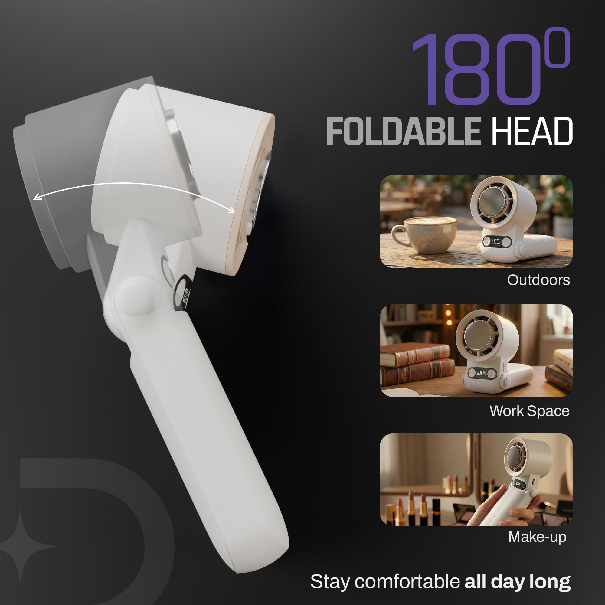 DOMESTICA Flo Hand Fan with IcyTouch