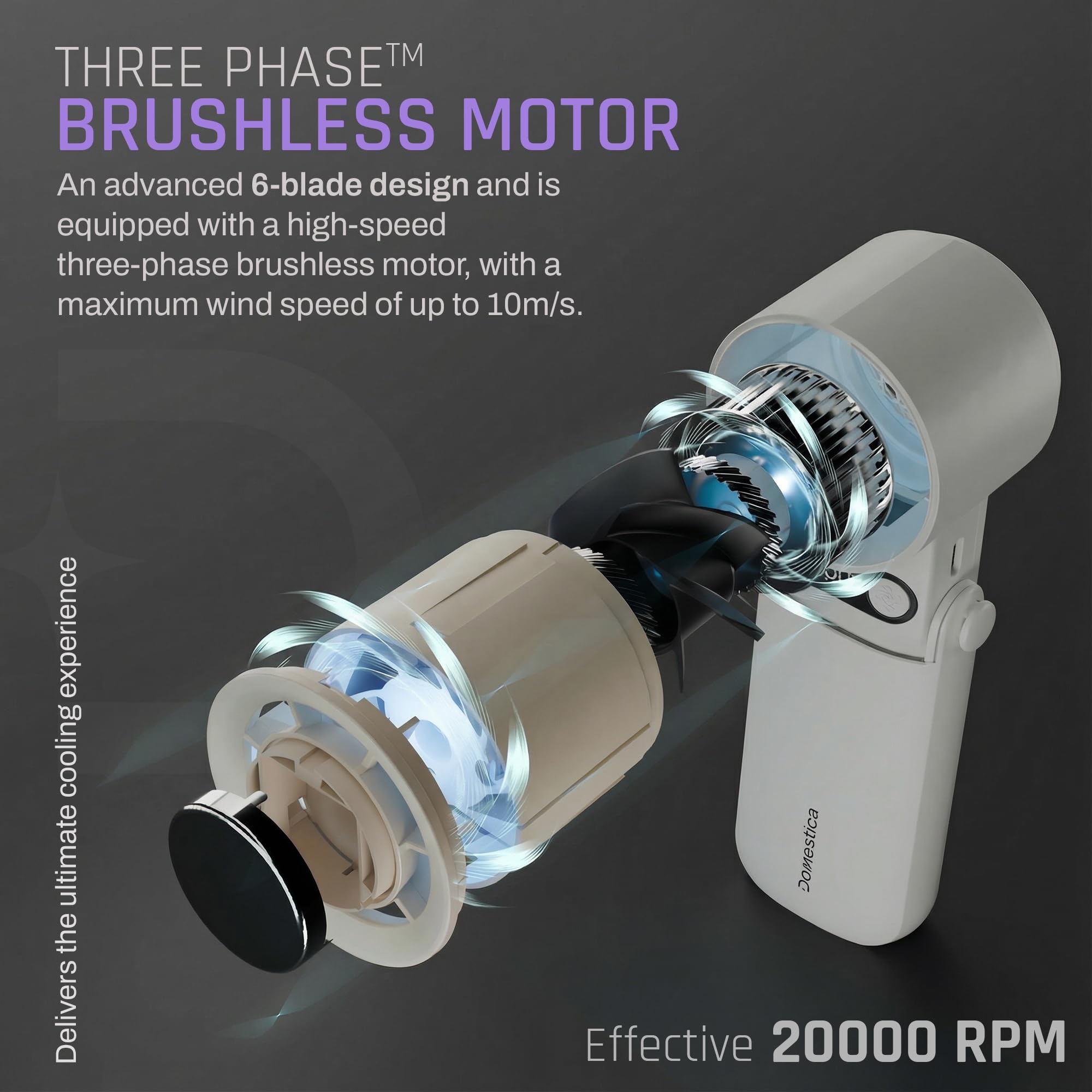 Flo Hand Fan with IcyTouch