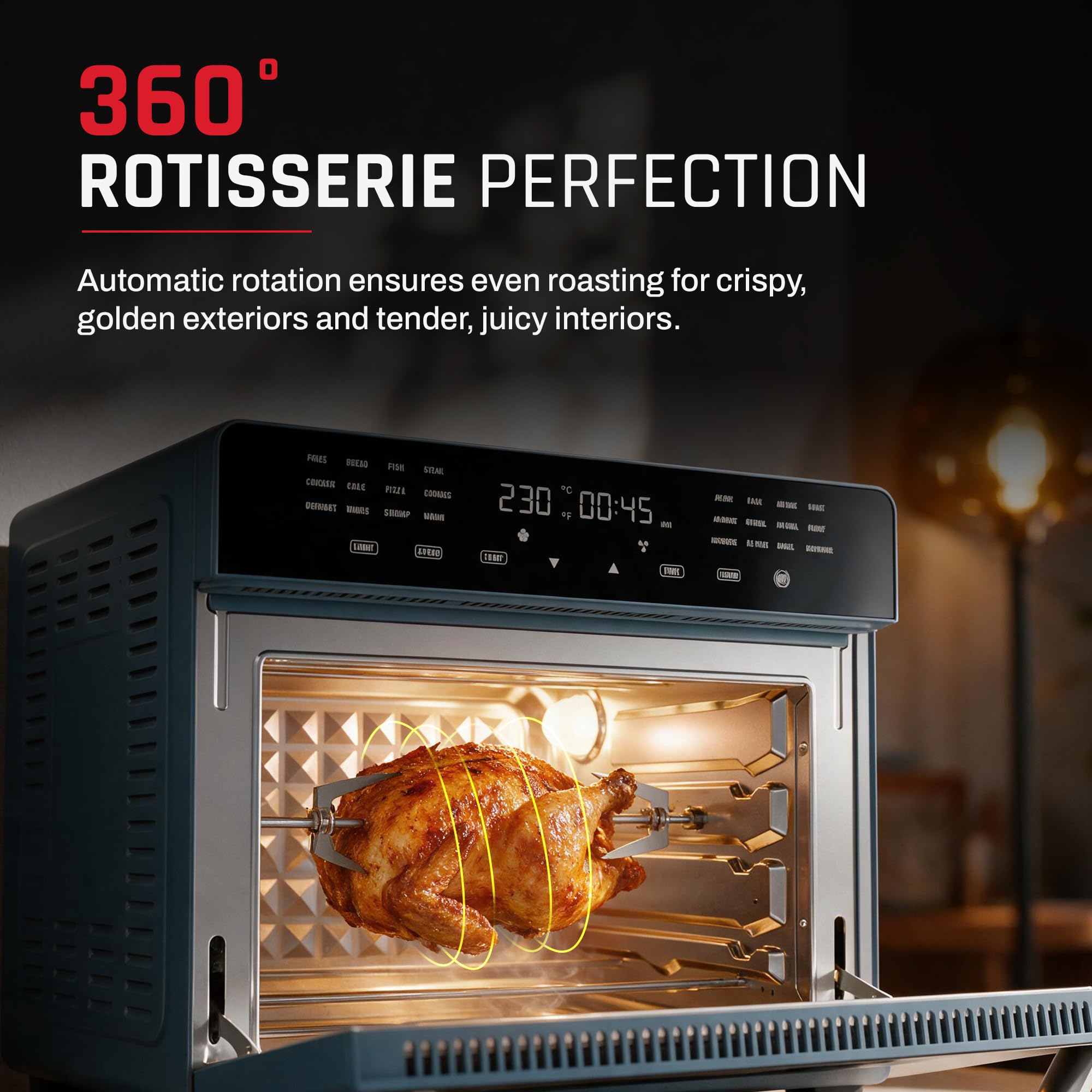 Elio Pro 24 in 1 Digital Air Fryer Oven & Toaster, 30 L, 1700 W