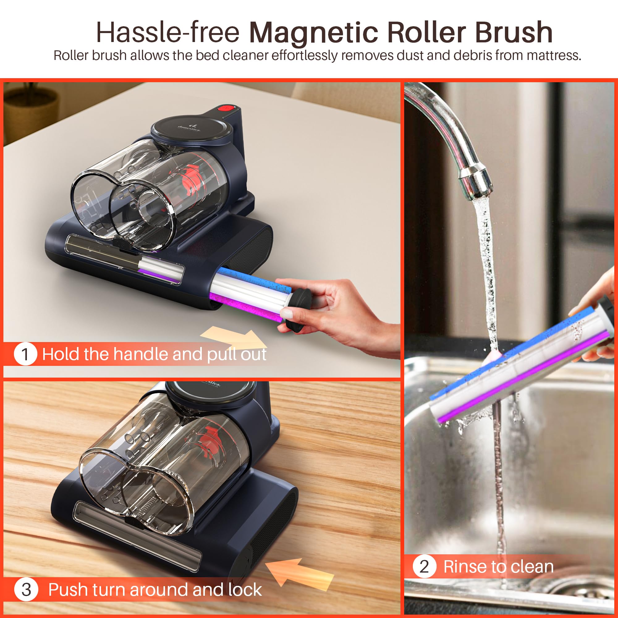 Domestica Dustro Handheld Mattress Vacuum Cleaner