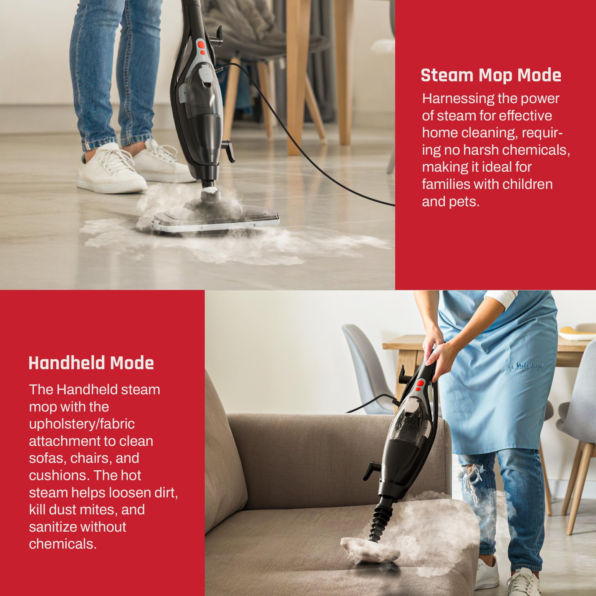 Steamo 10-in-1 Steam Cleaner & Mop