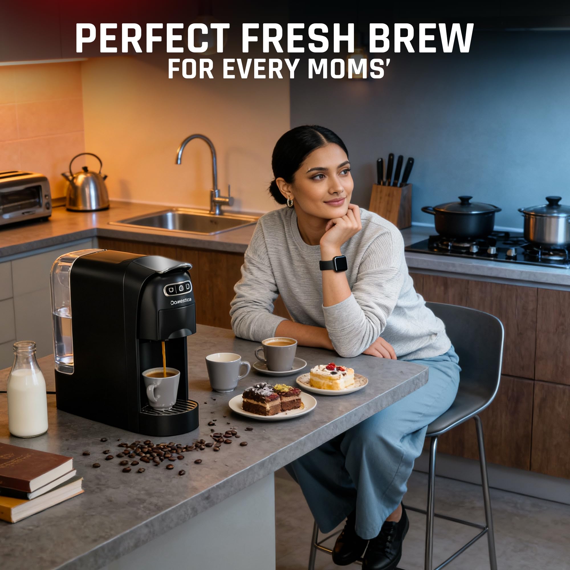 Pod 3-in-1 Espresso Coffee 20 Bar