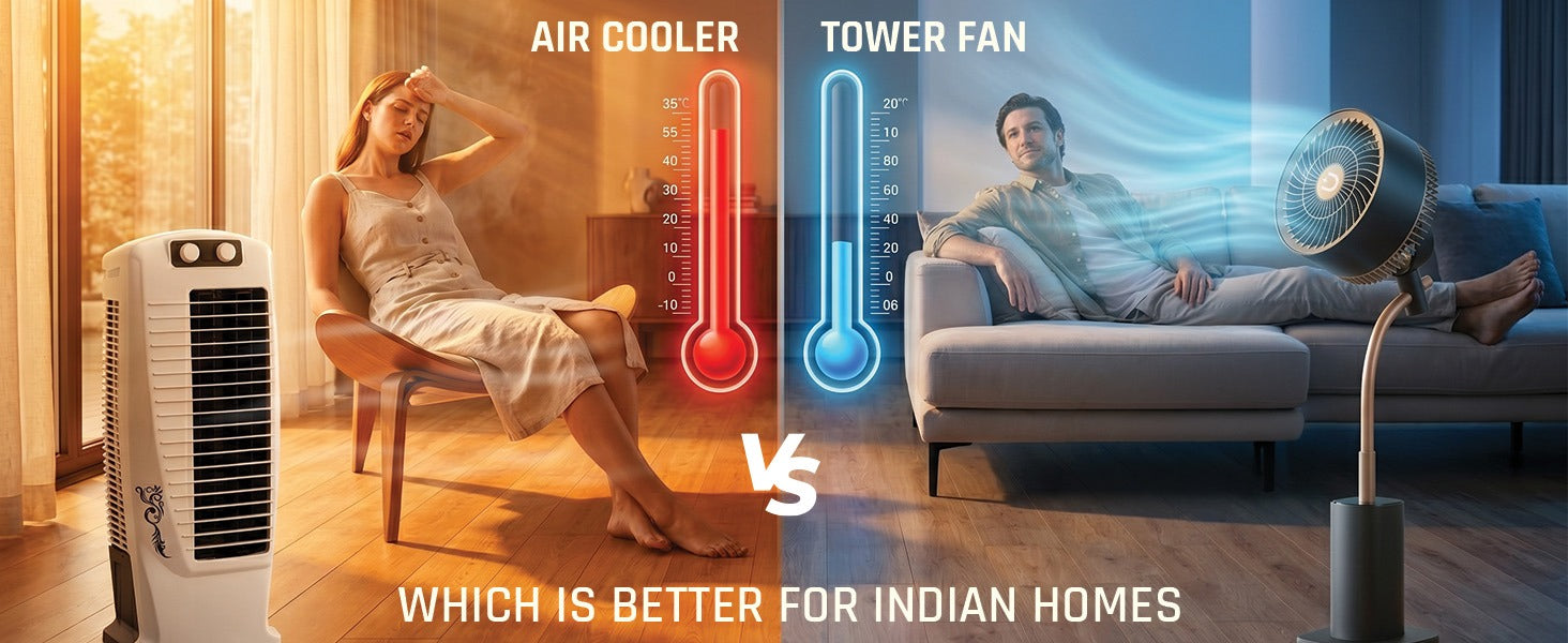 Tower Fan vs Air Cooler: Which Is Actually Better for Indian Homes?