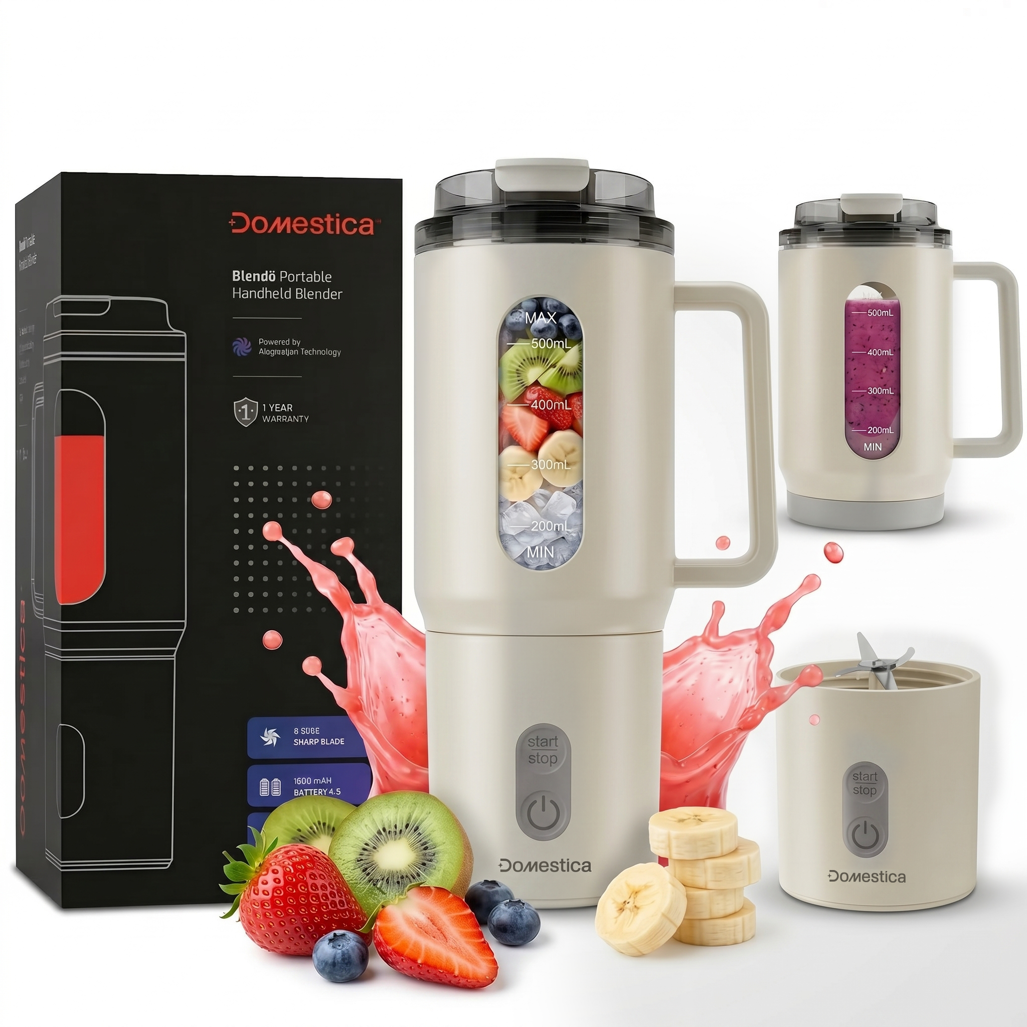 Blendo Portable Blender for Smoothie and Juices