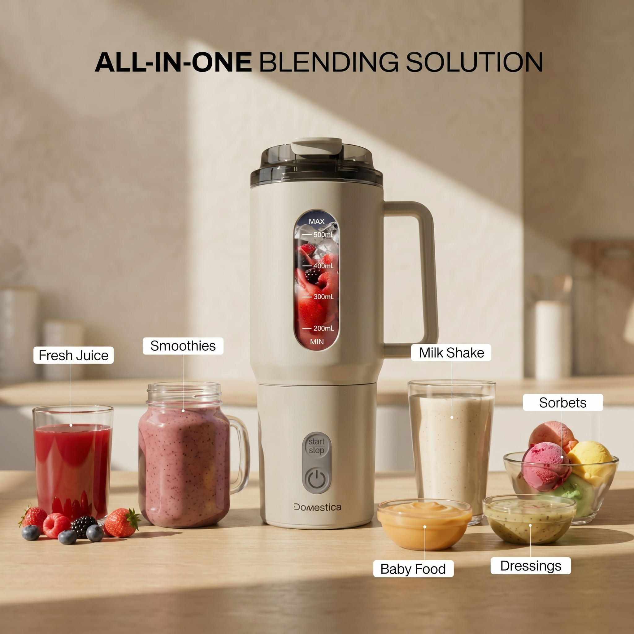 Blendo Portable Blender for Smoothie and Juices