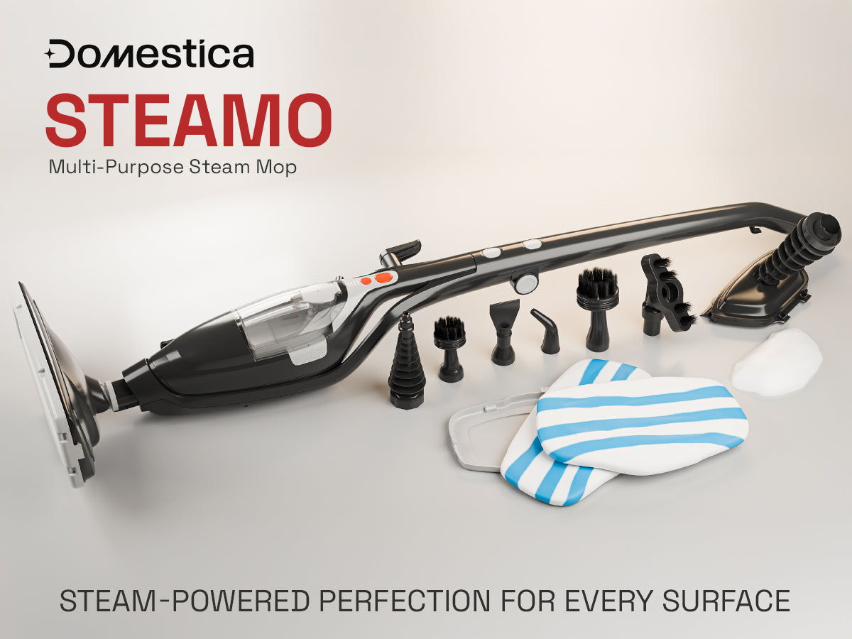 Domestica Steamo 10-in-1 multipurpose steam cleaner and mop for home deep cleaning