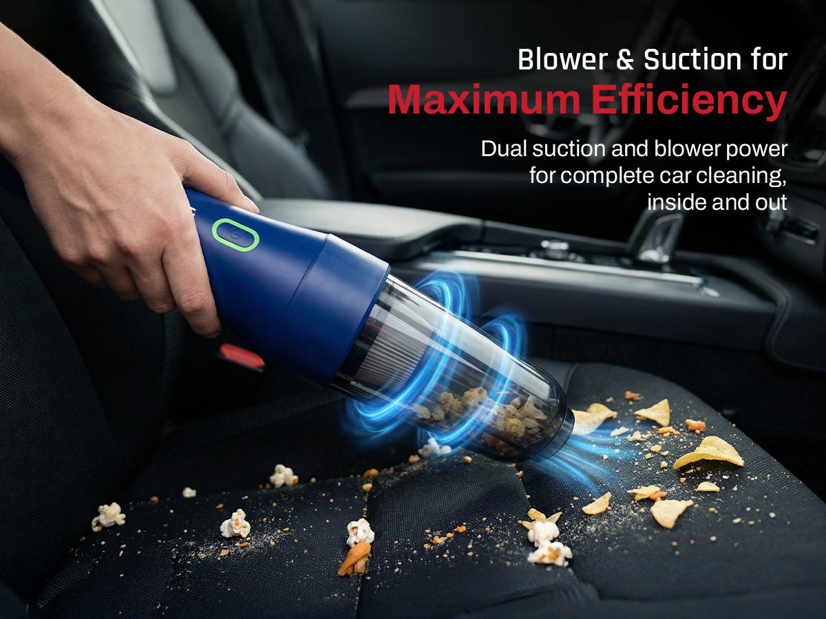 Domestica 4-in-1 cordless car vacuum cleaner with portable handheld rechargeable design