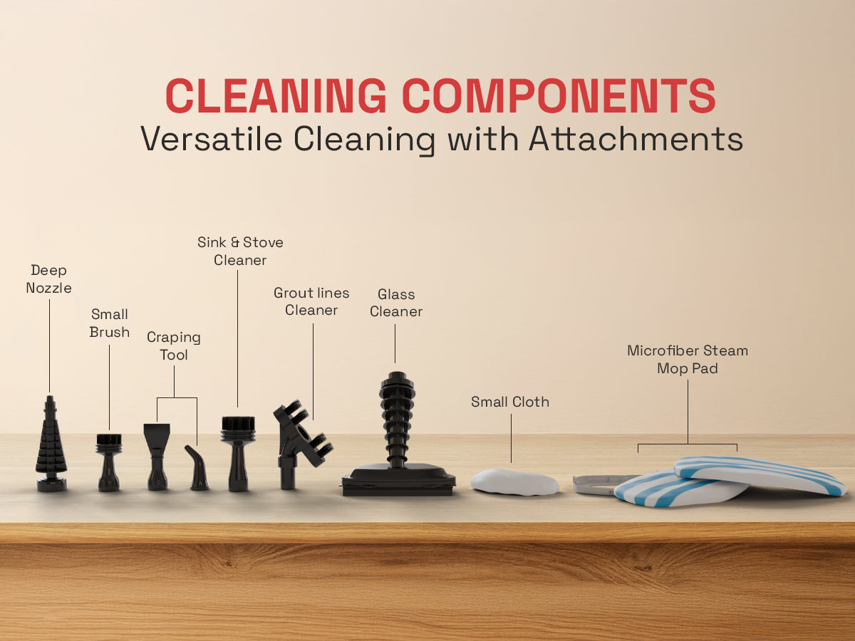 Domestica Steamo 10-in-1 multipurpose steam cleaner and mop for home deep cleaning