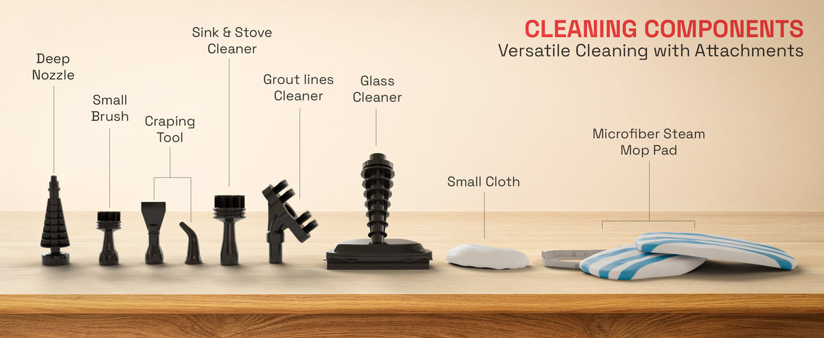 Domestica Steamo 10-in-1 multipurpose steam cleaner and mop for home deep cleaning