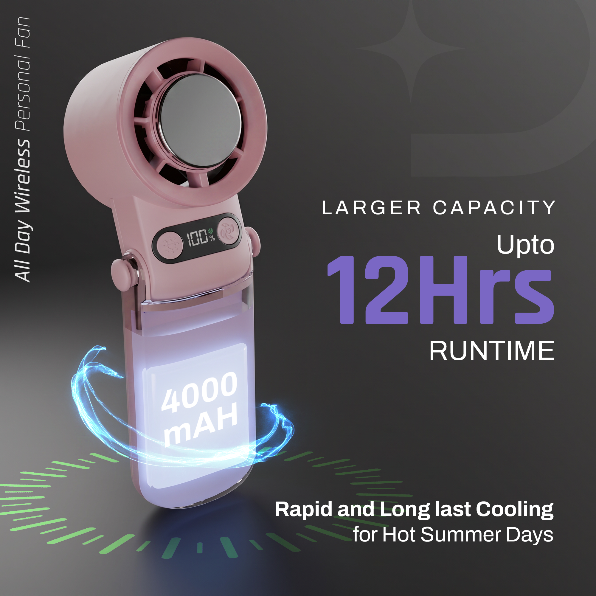 Flo Hand Fan with IcyTouch