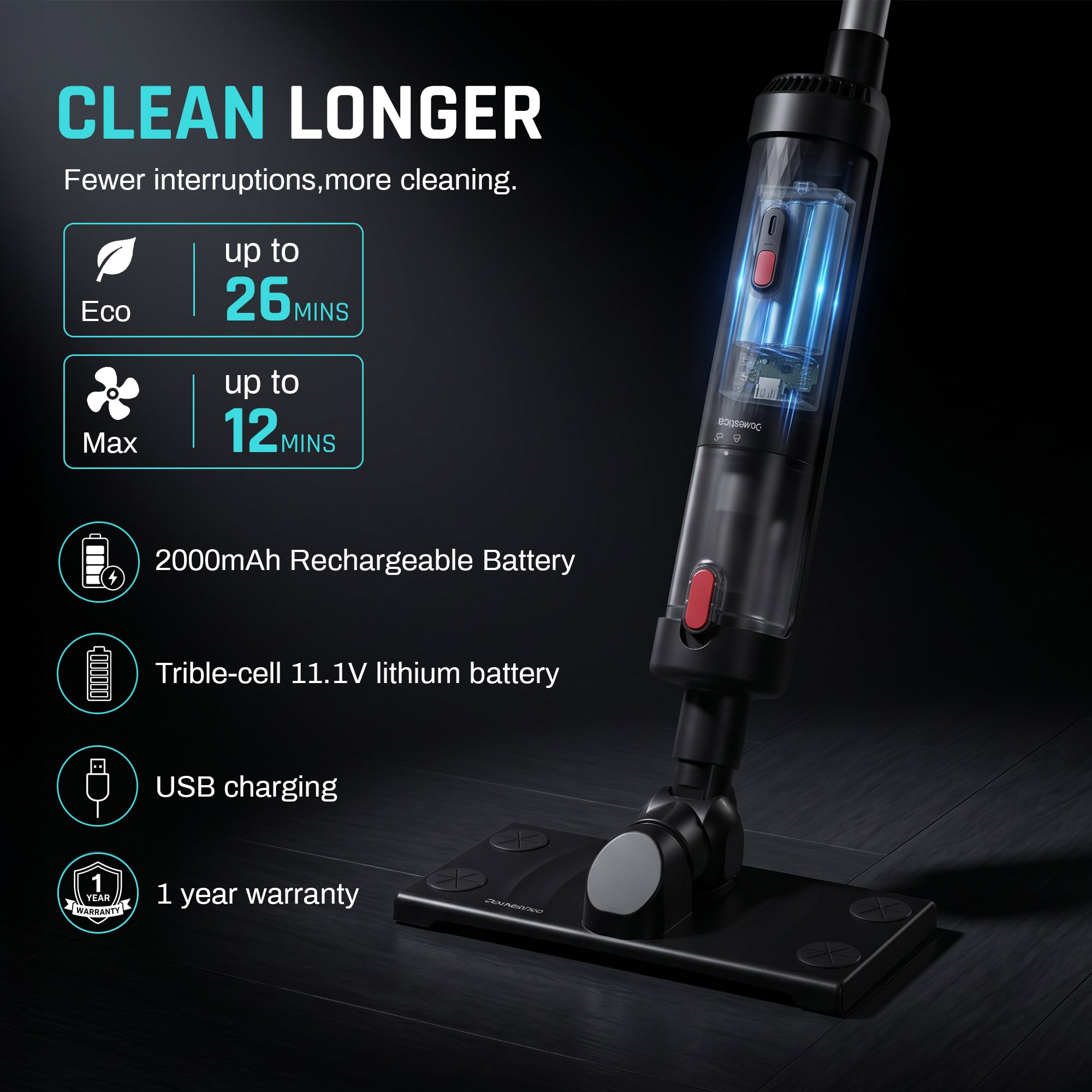 rechargeable vacuum cleaner