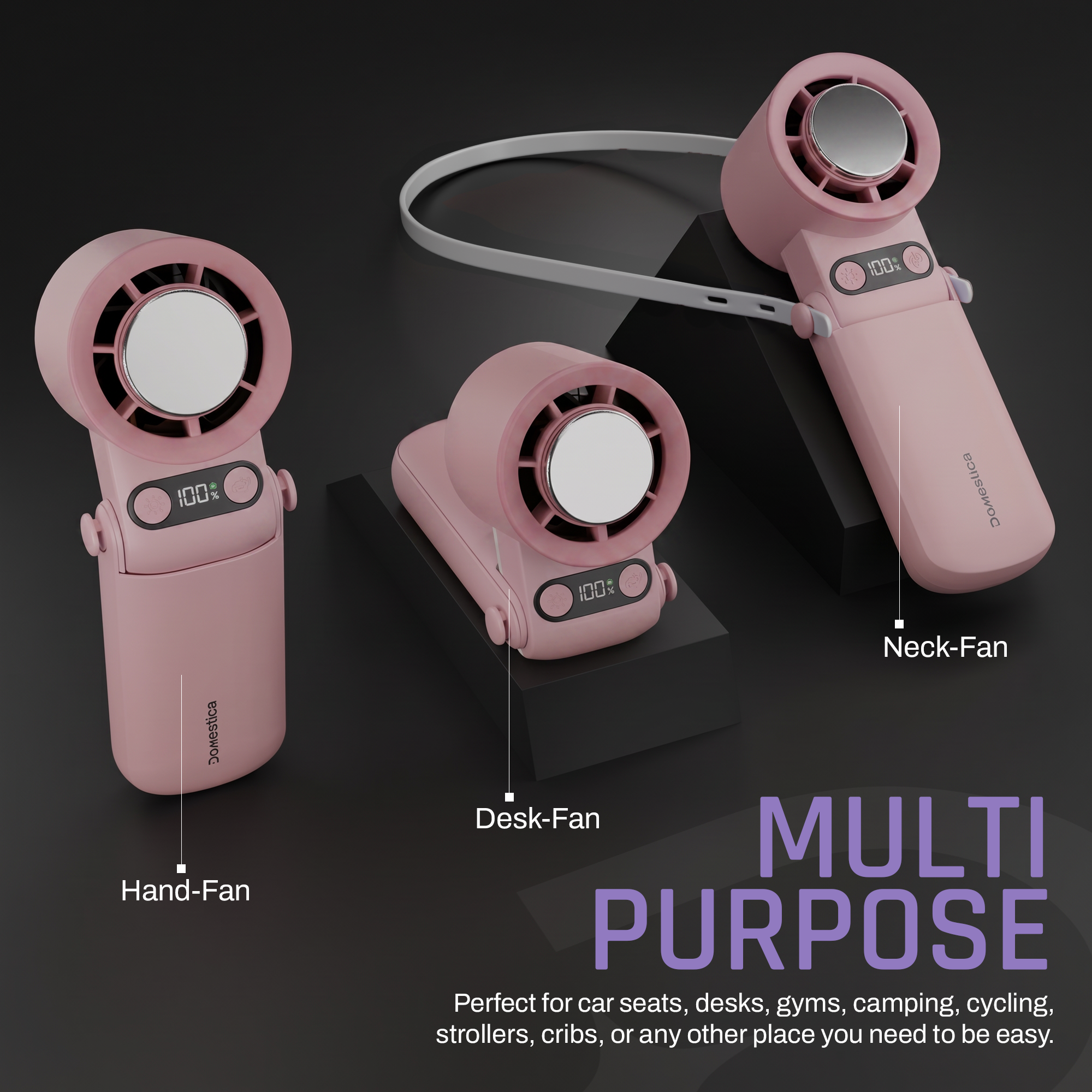 Flo Hand Fan with IcyTouch