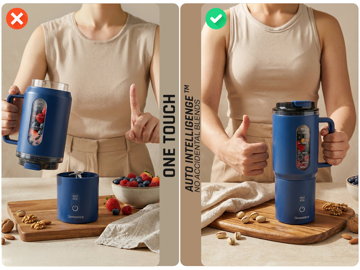 Domestica Blendo portable rechargeable blender for smoothies and juices on the go