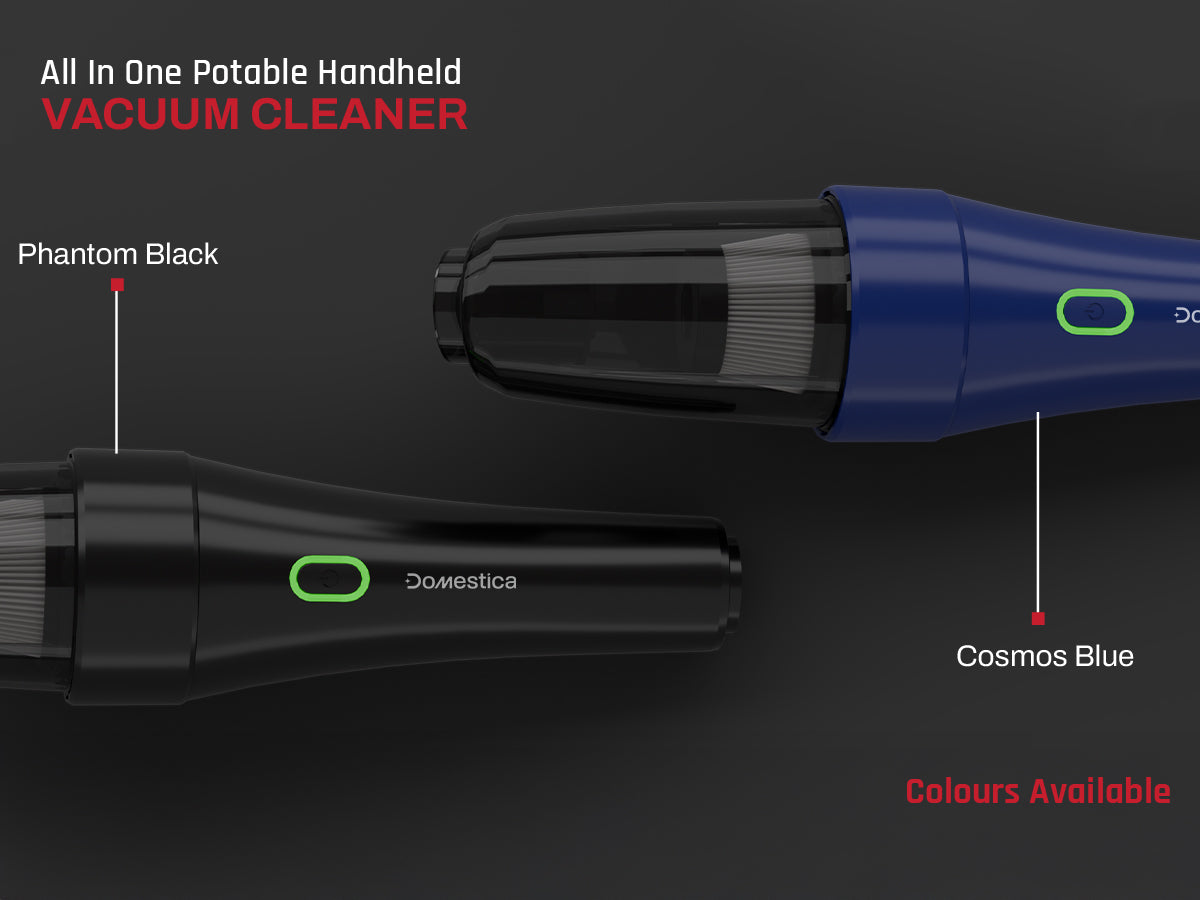 Domestica 4-in-1 cordless car vacuum cleaner with portable handheld rechargeable design