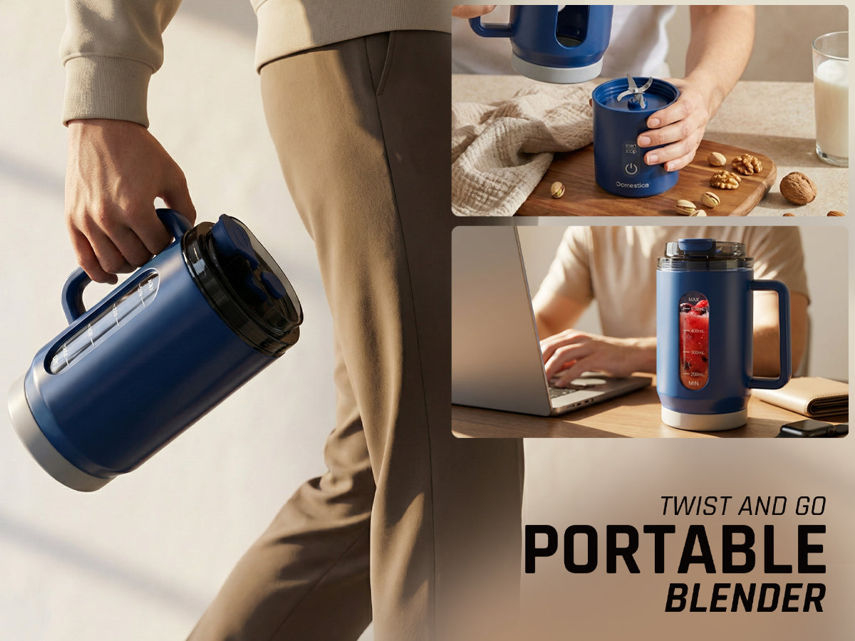 Domestica Blendo portable rechargeable blender for smoothies and juices on the go