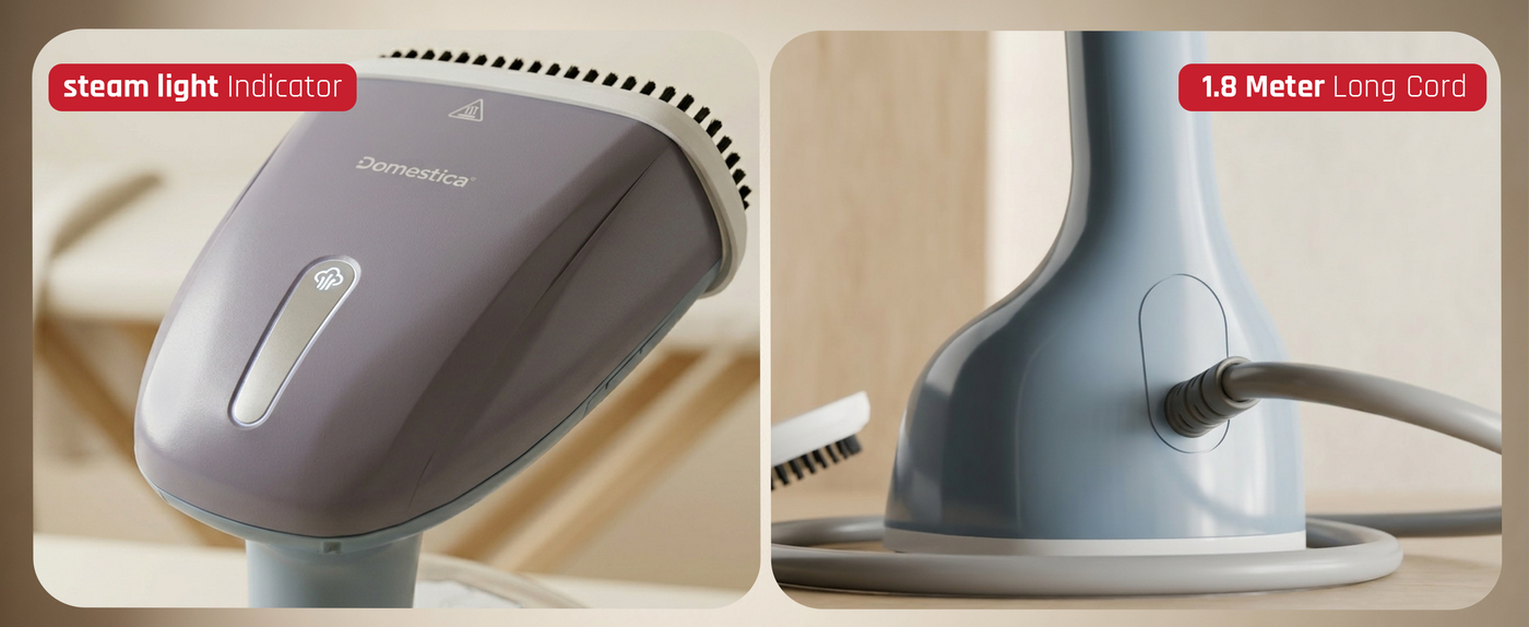 Domestica SteamX handheld garment steamer for clothes and fabric care