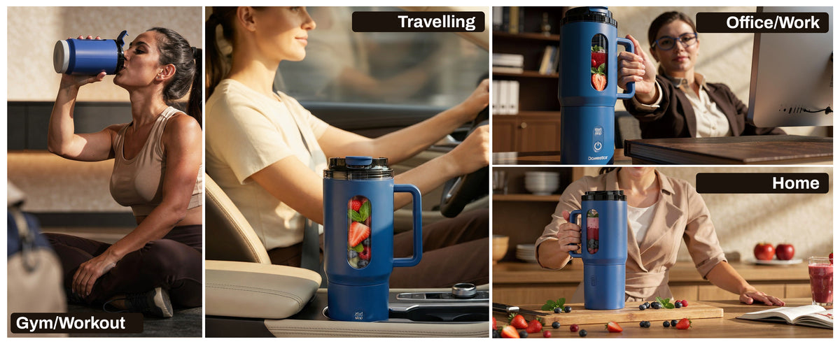 Domestica Blendo portable rechargeable blender for smoothies and juices on the go