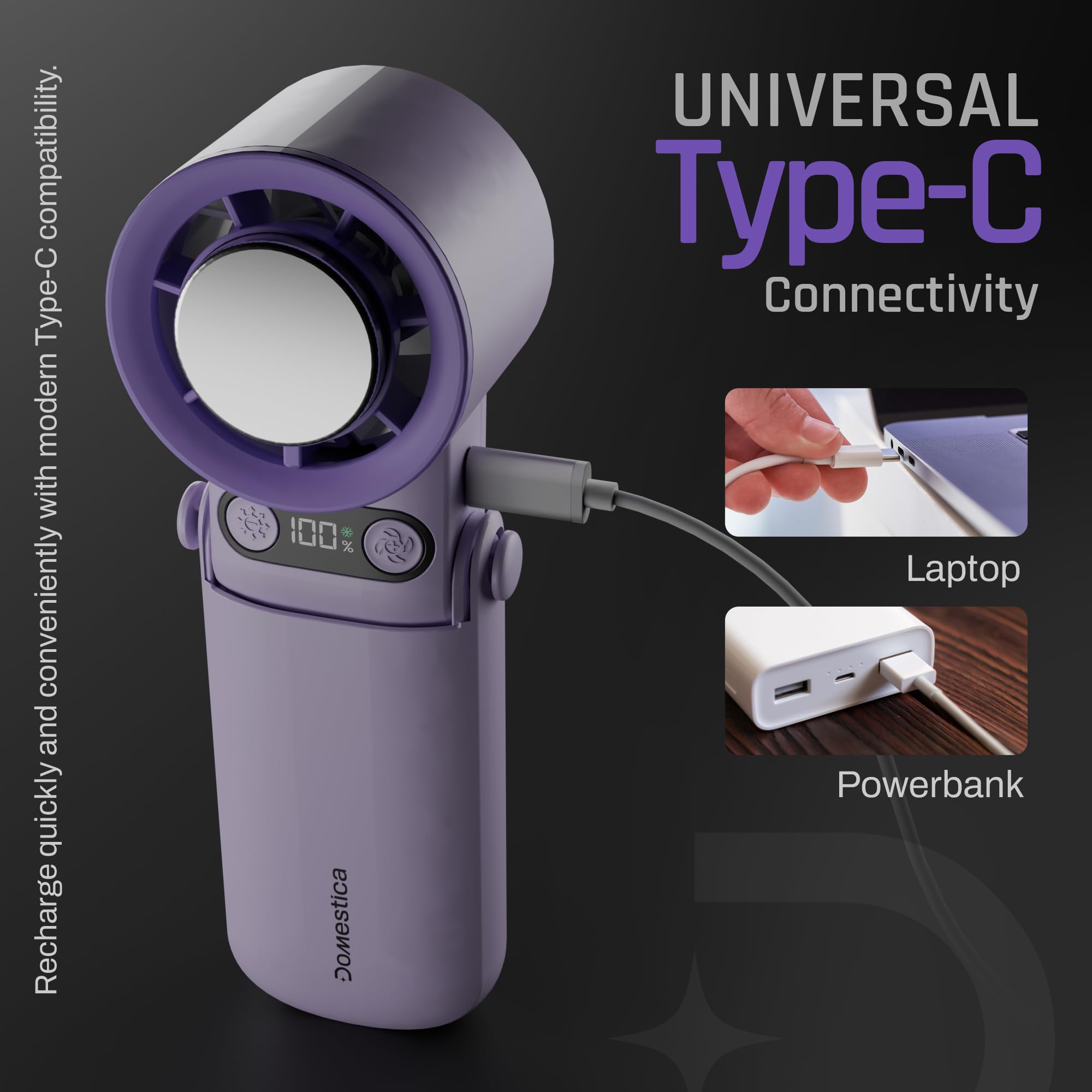 DOMESTICA Flo Hand Fan with IcyTouch