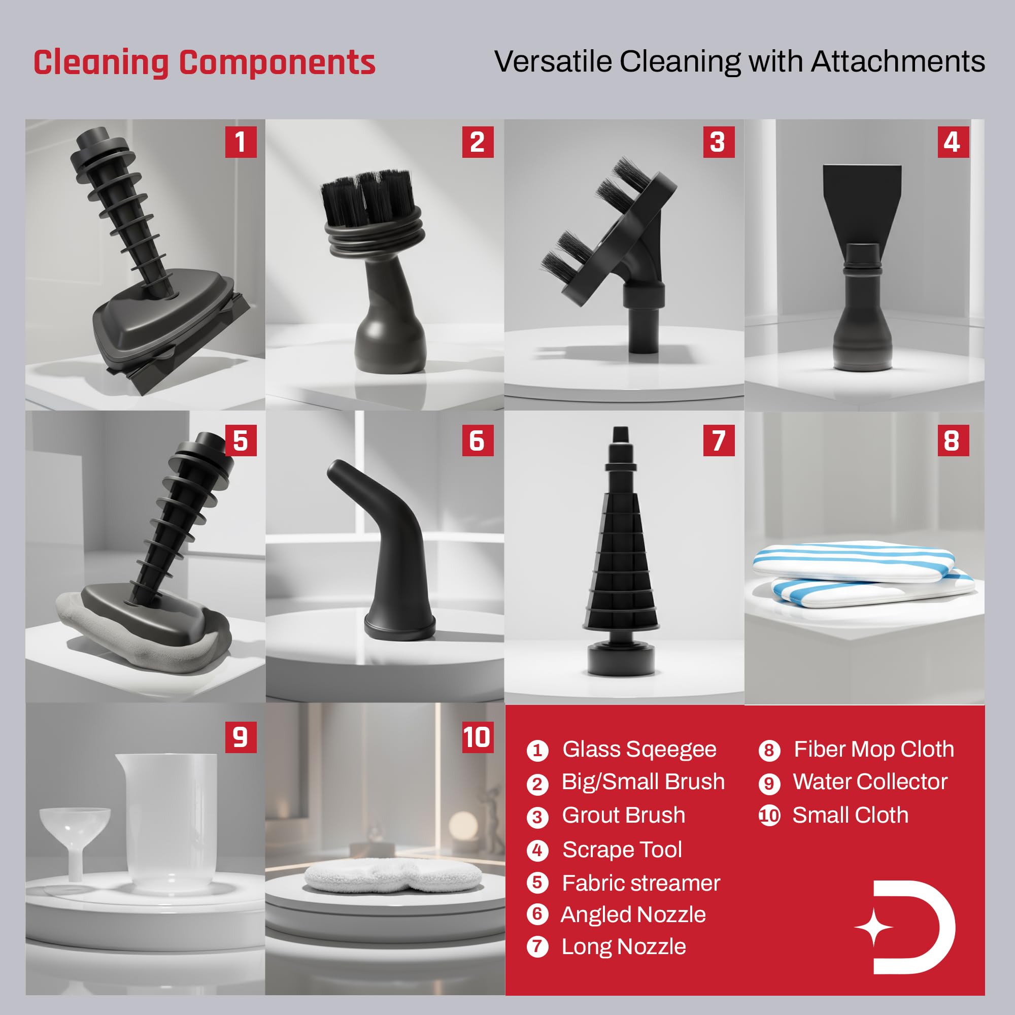 Domestica Steamo 10-in-1 Steam Cleaner & Mop for Home