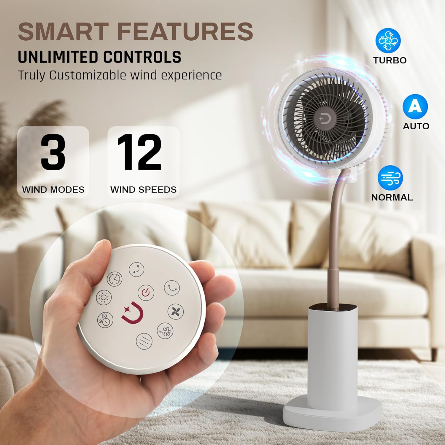 Breezo 3D Air Circulation Tower Fan