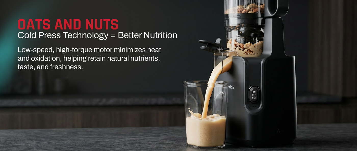 Domestica Dripdrop Pro cold press slow juicer for fresh fruit and vegetable juice