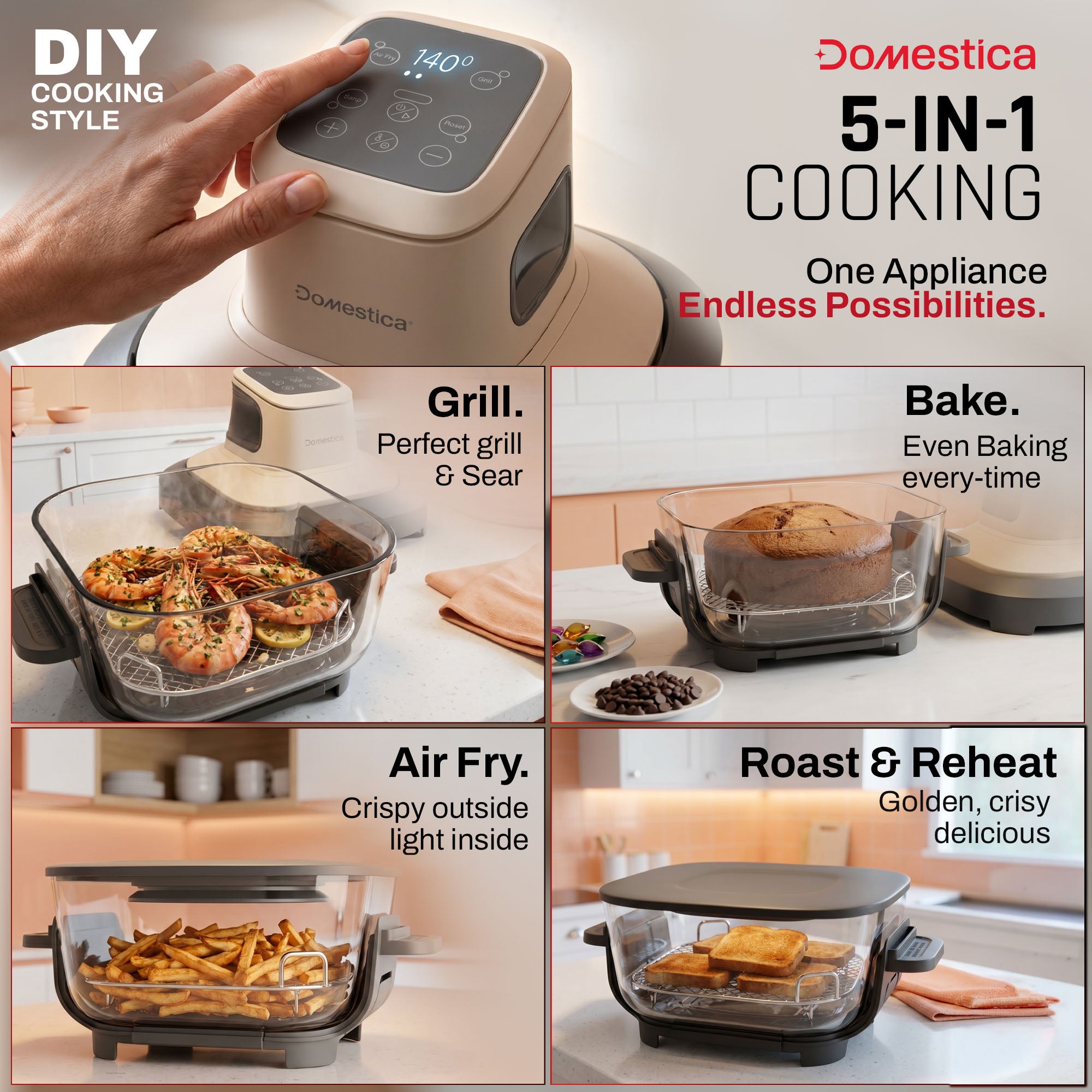 Lumera Air Fryer Oven with CarbonHeat™ Pro