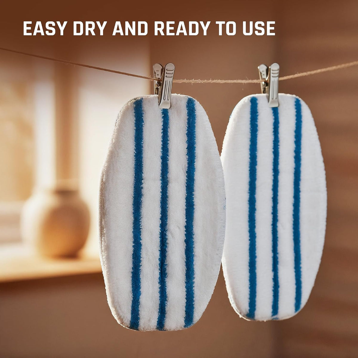 Domestica 2 Pack Steam Cleaner Microfiber Mop Pads
