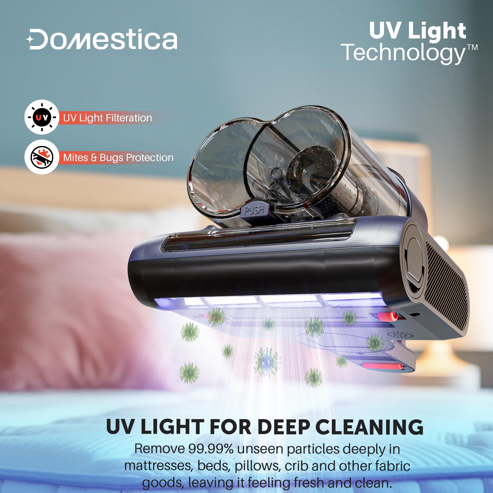 Domestica Dustro Handheld Mattress Vacuum Cleaner