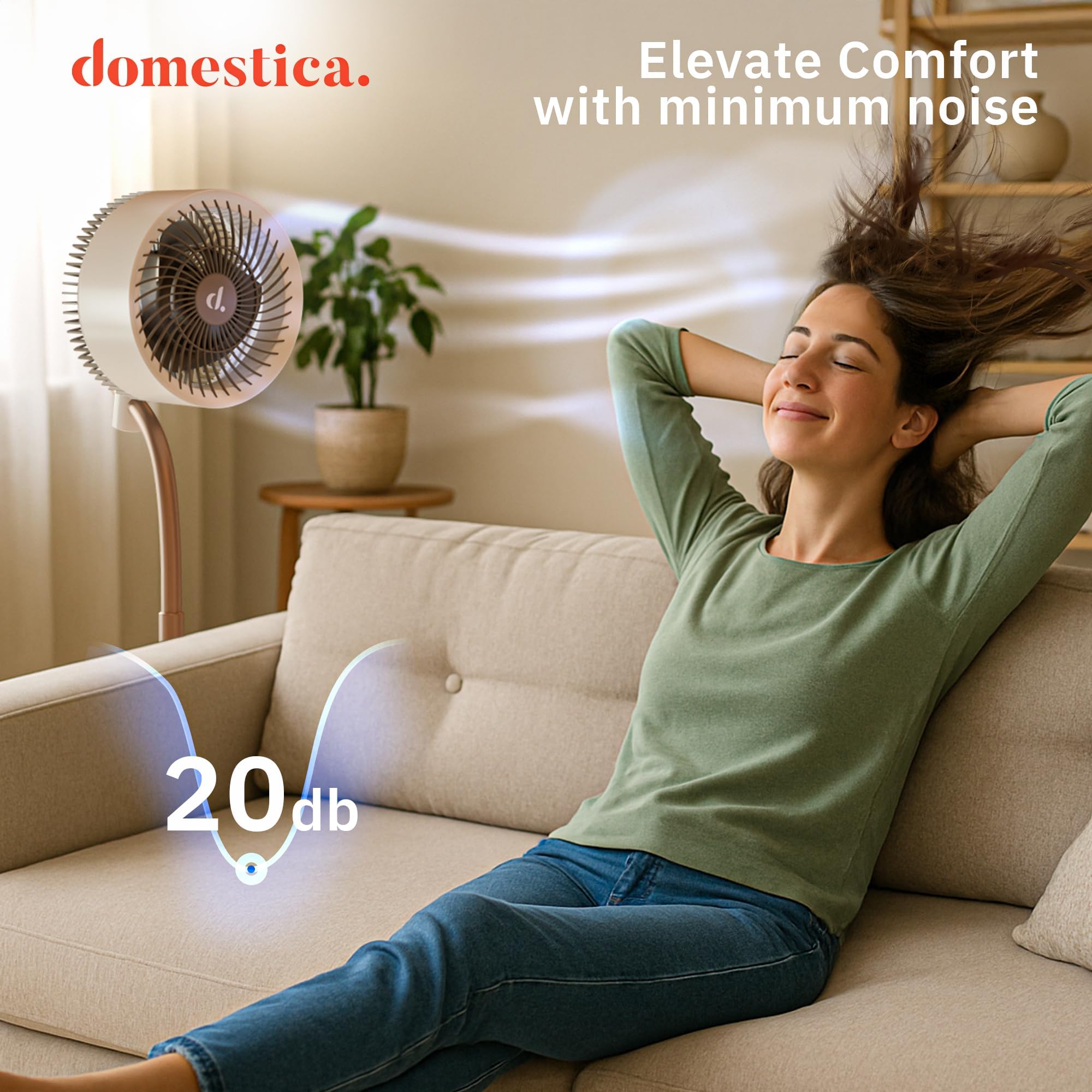 Domestica Breezo 3D Air Circulation Tower Fan