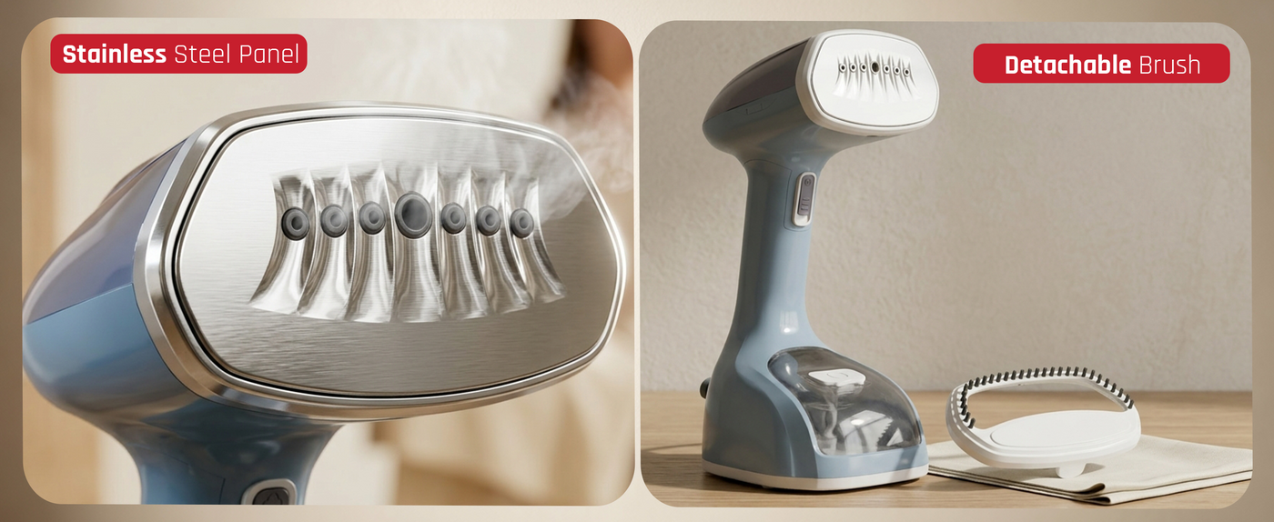 Domestica SteamX handheld garment steamer for clothes and fabric care