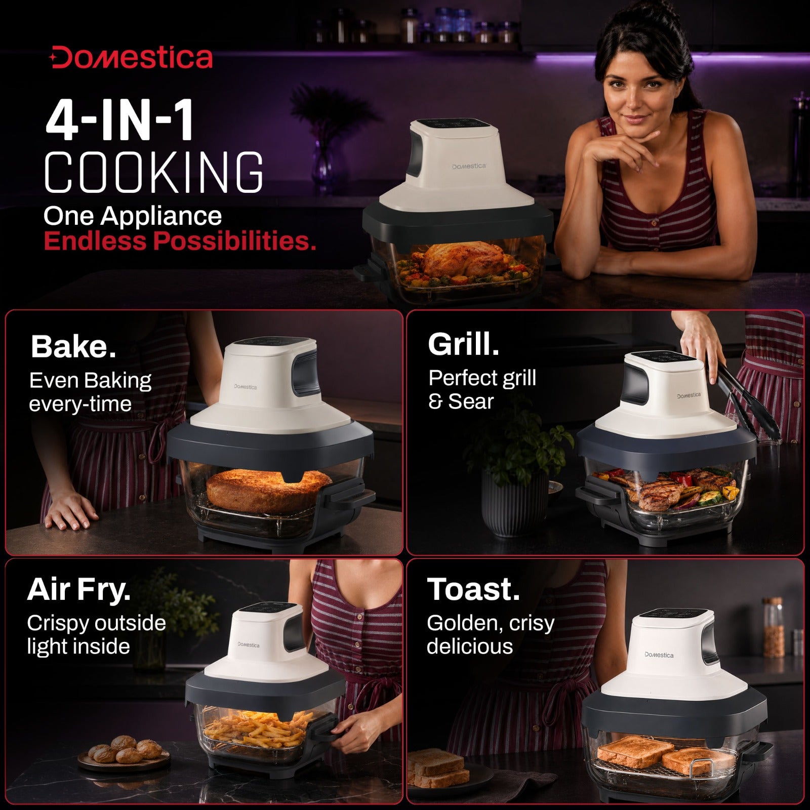 Lumera Air Fryer Oven with CarbonHeat™ Pro
